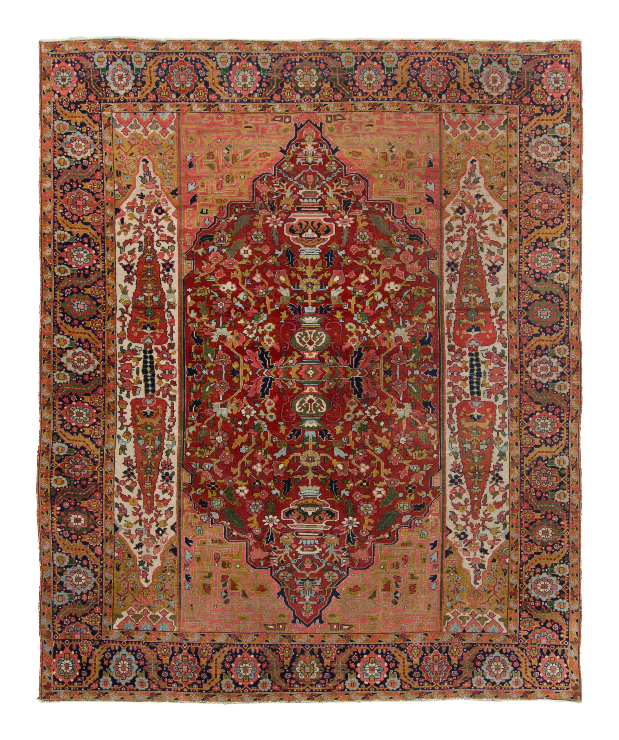 Antique Persian Serapi Rug