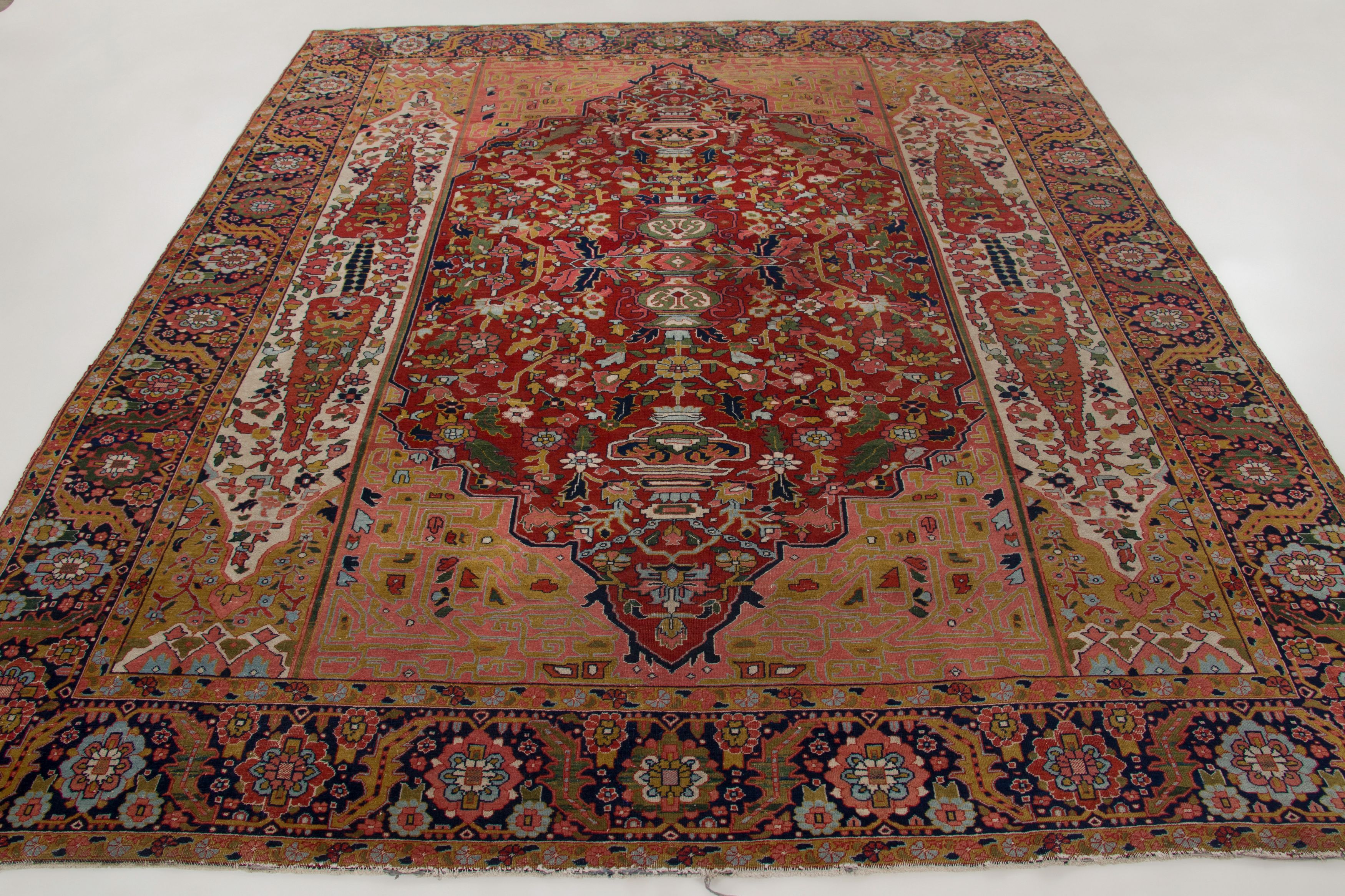 Antique Persian Serapi Rug