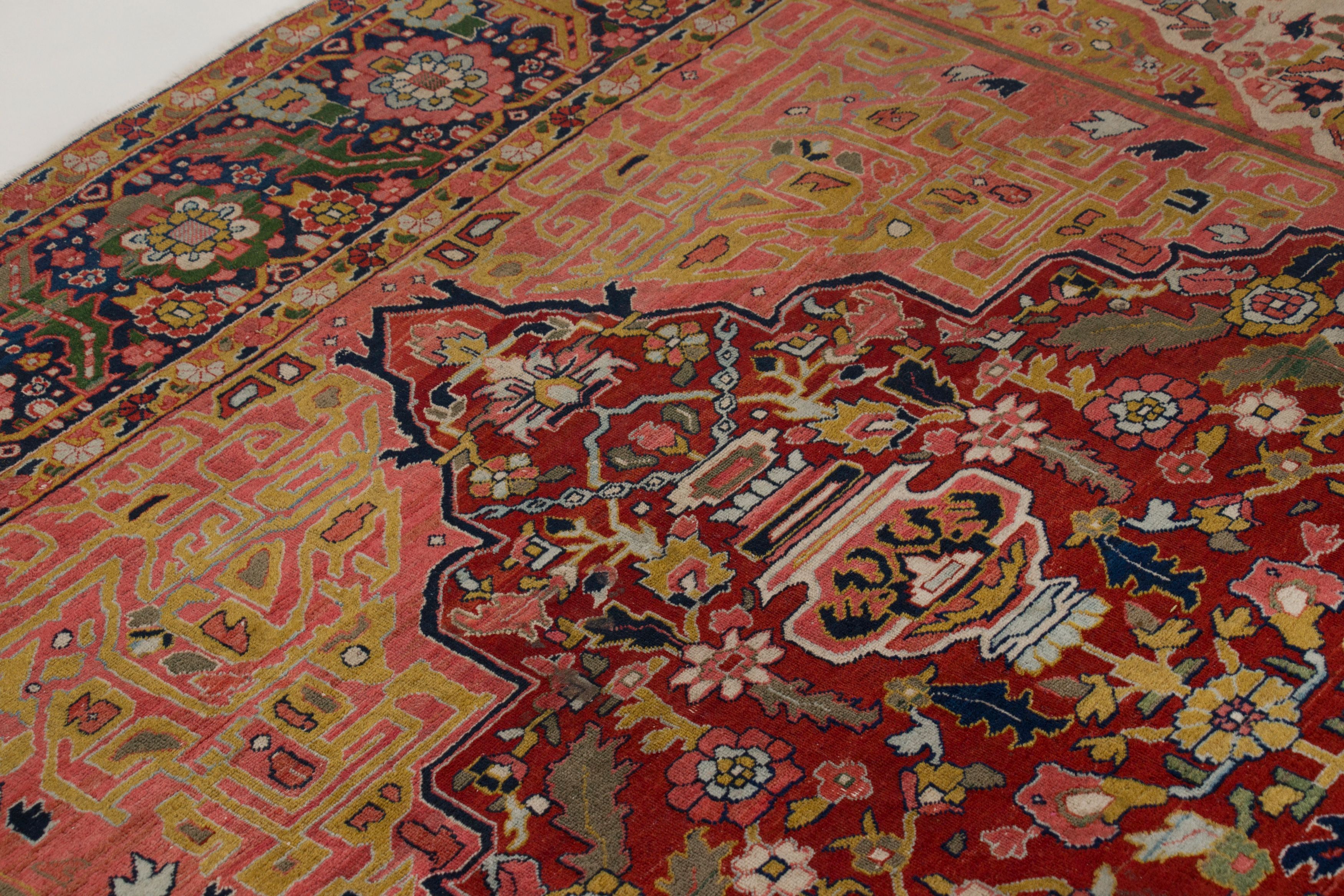 Antique Persian Serapi Rug