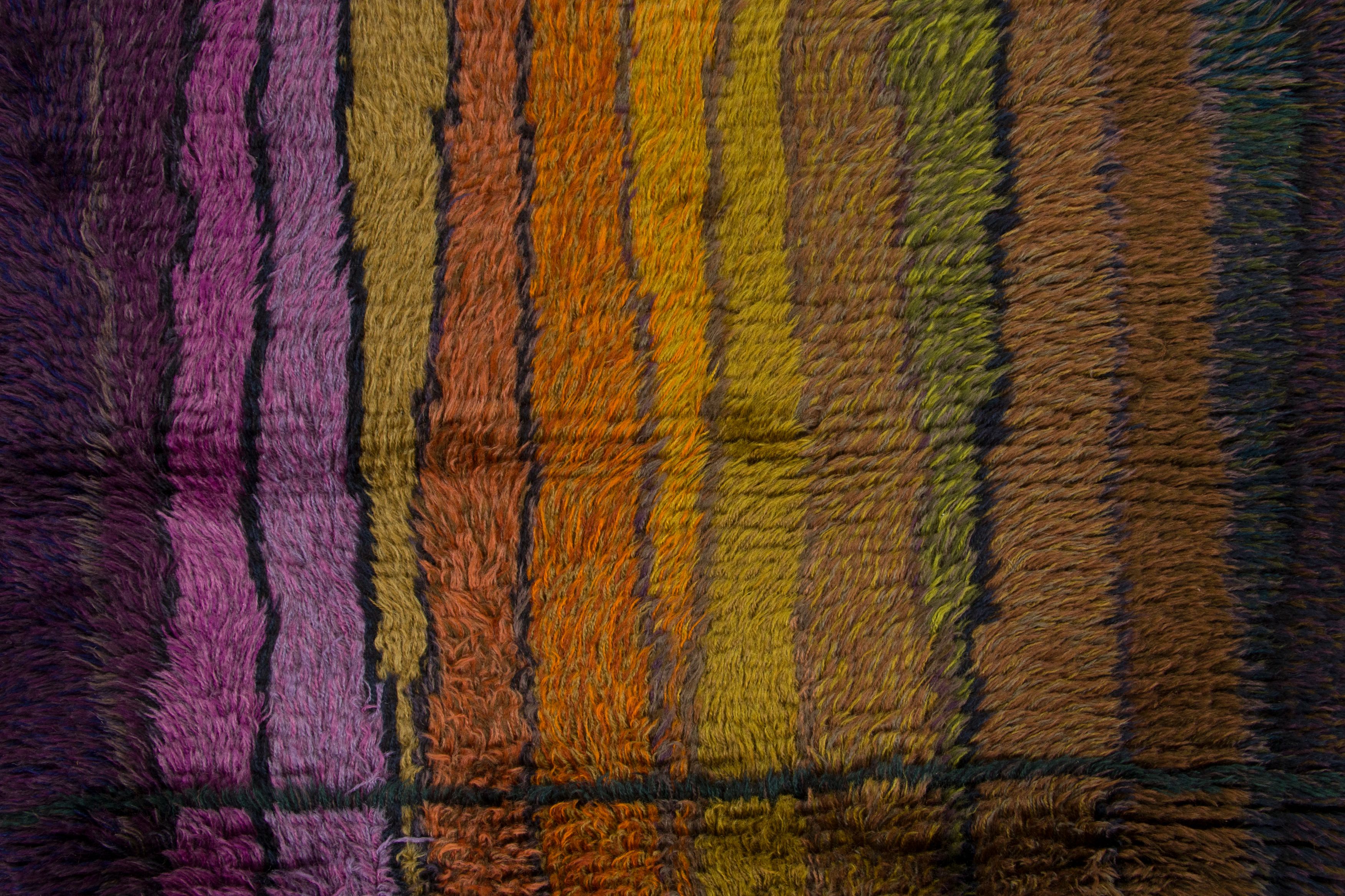 Vintage Scandinavian Rya Rug