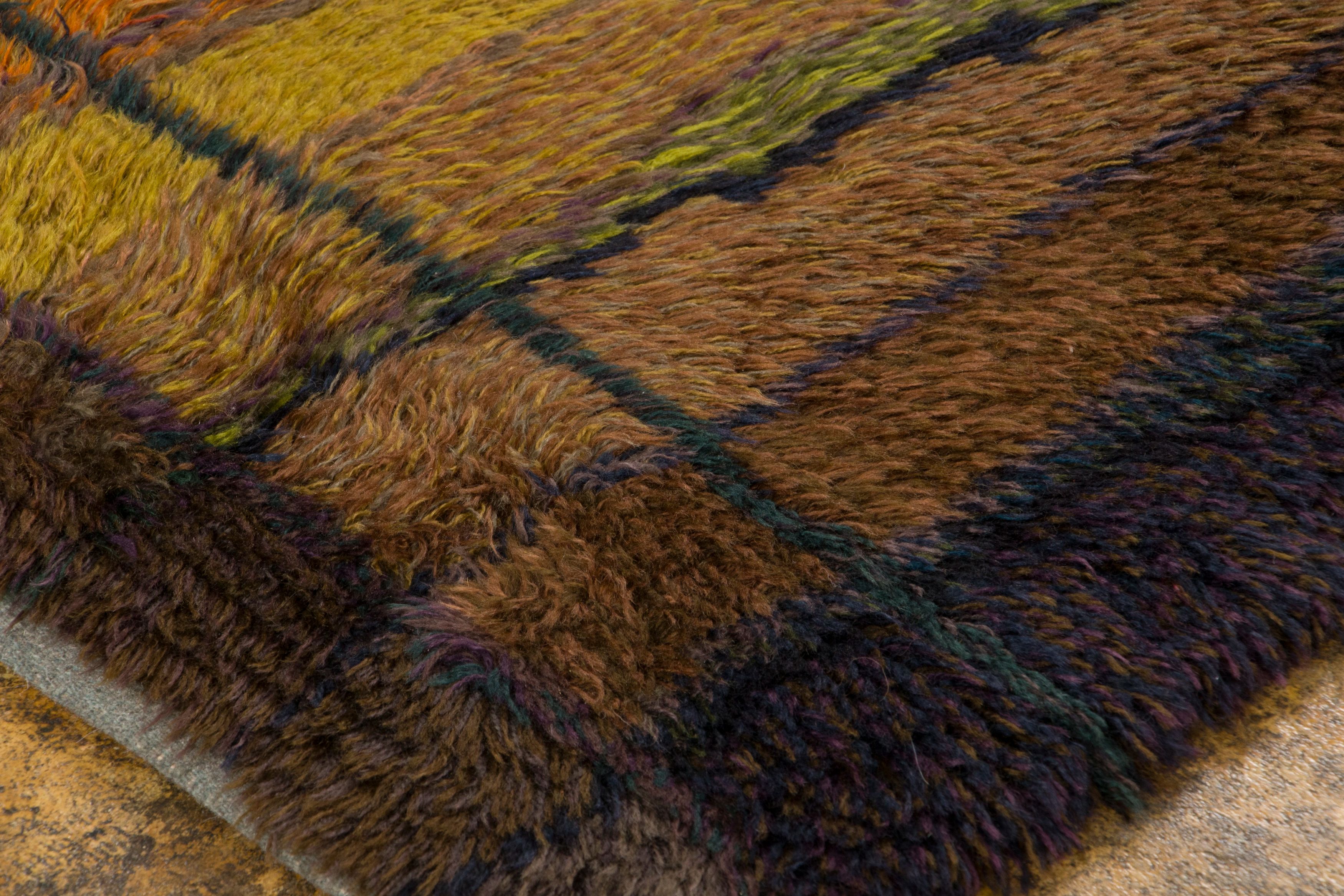 Vintage Scandinavian Rya Rug