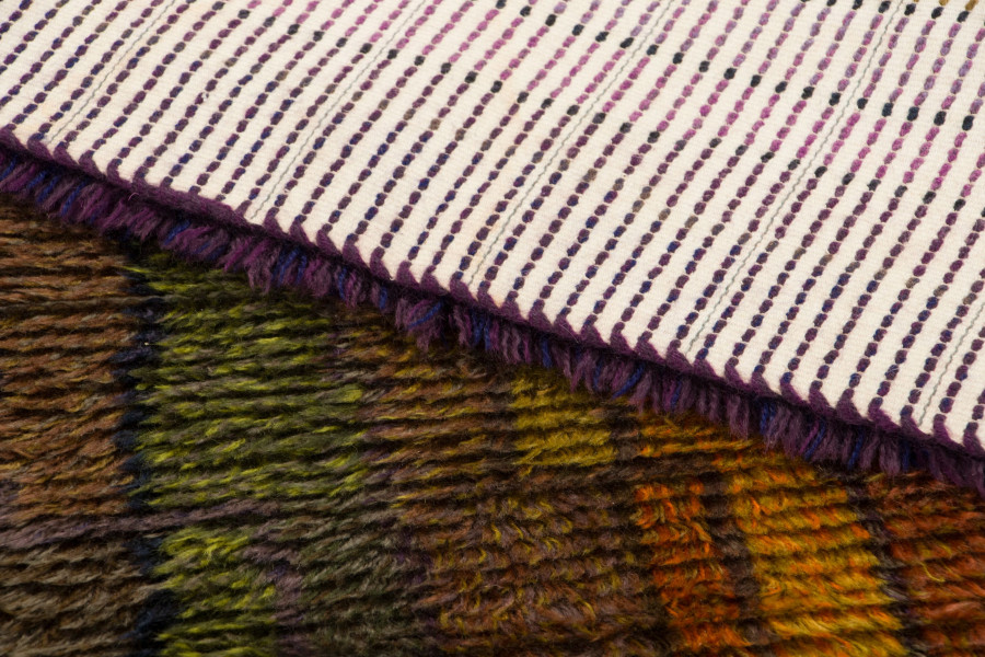 Vintage Scandinavian Rya Rug