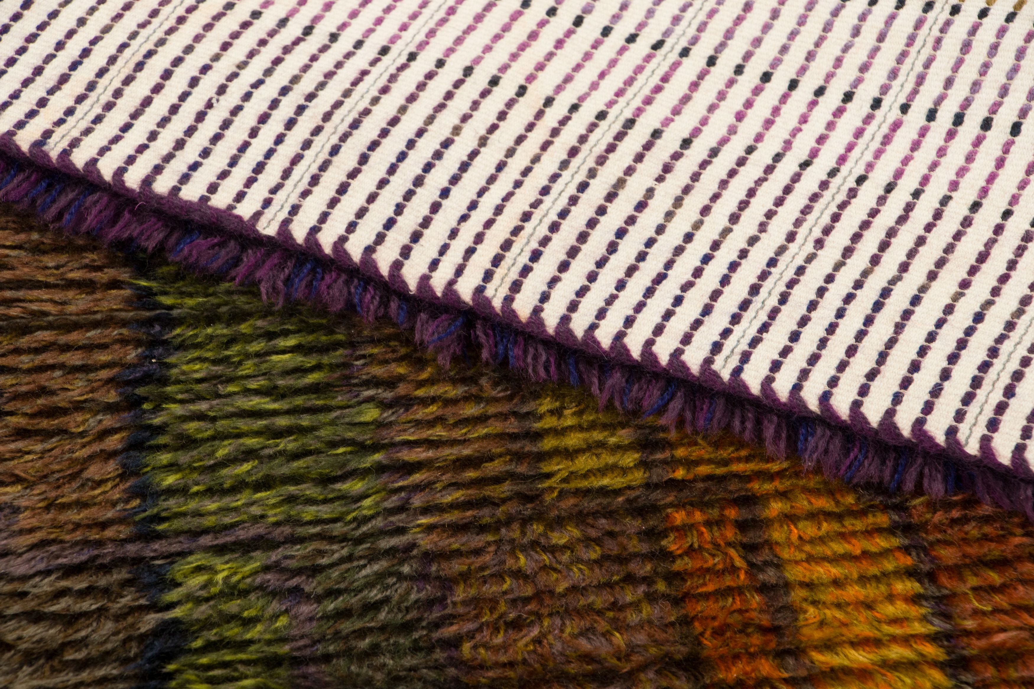 Vintage Scandinavian Rya Rug