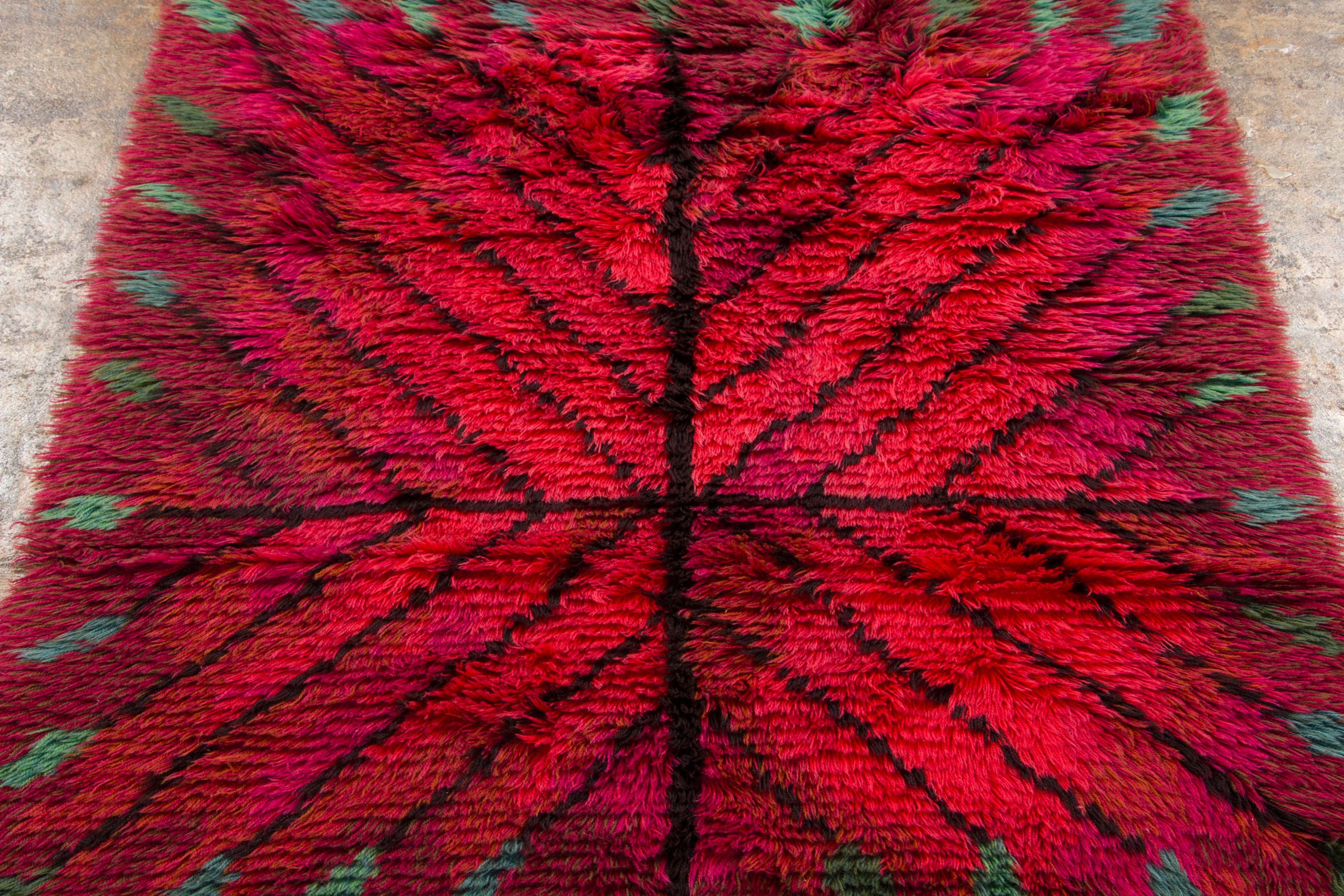 Vintage Scandinavian Rya Rug