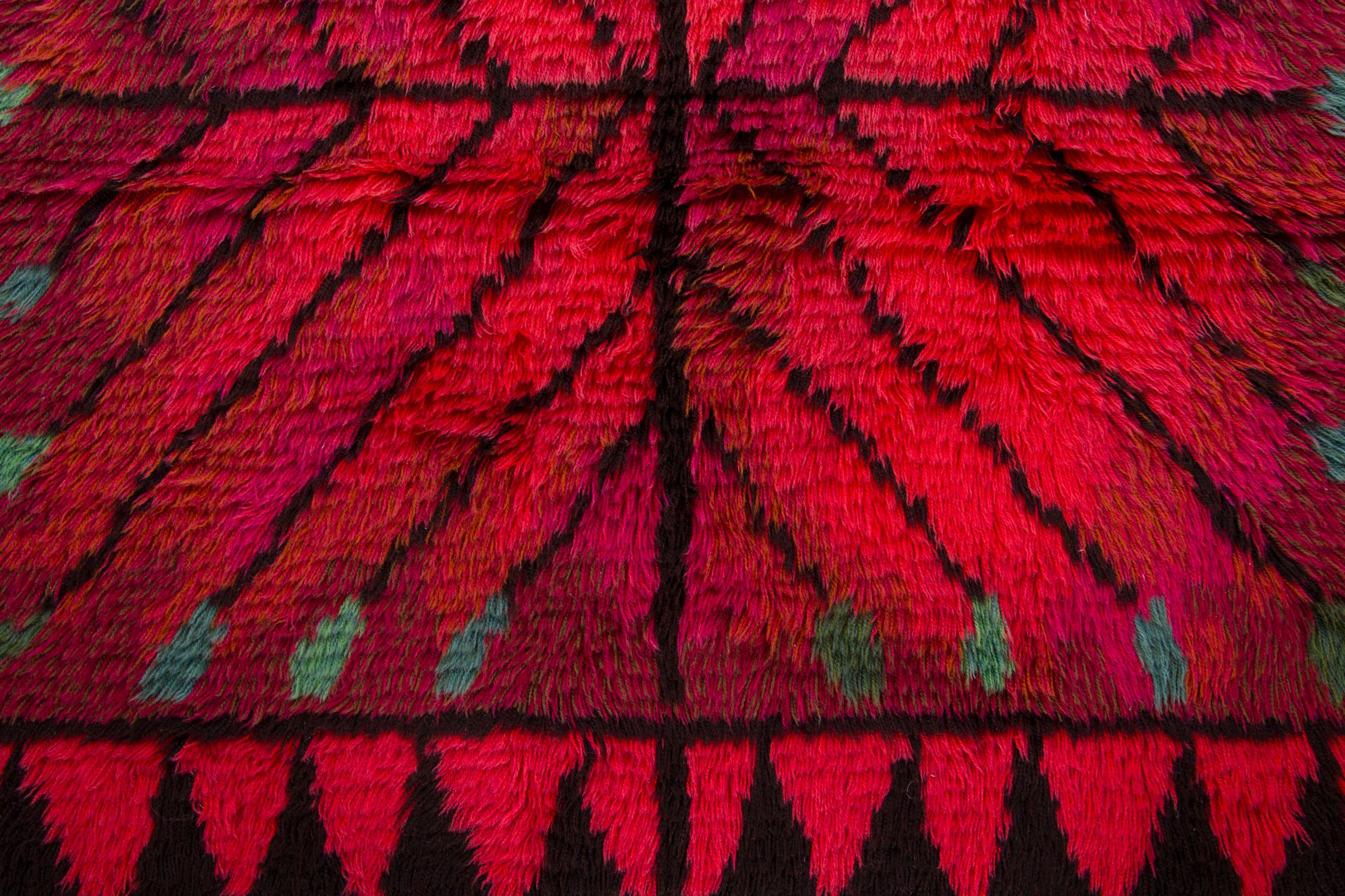 Vintage Scandinavian Rya Rug
