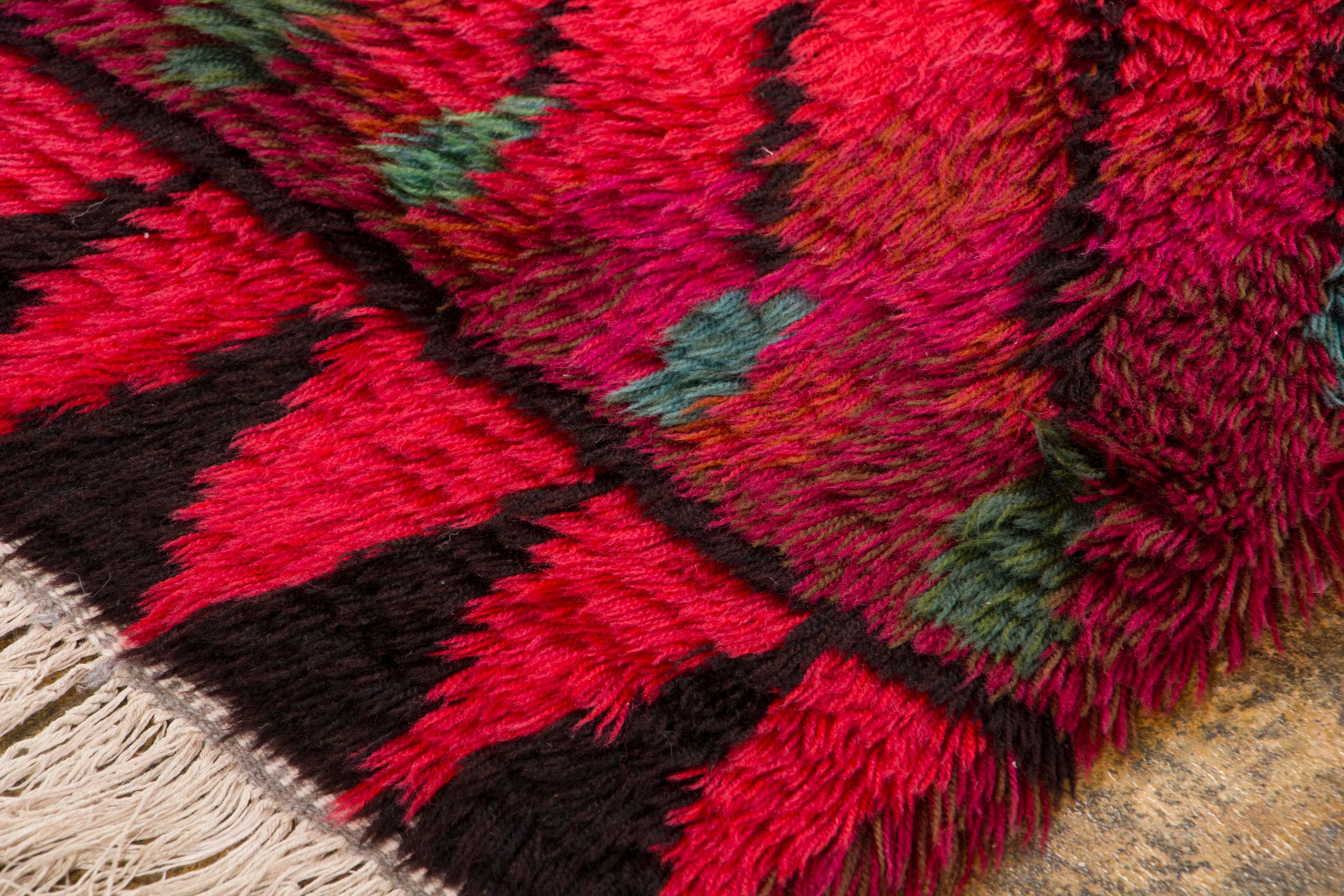 Vintage Scandinavian Rya Rug