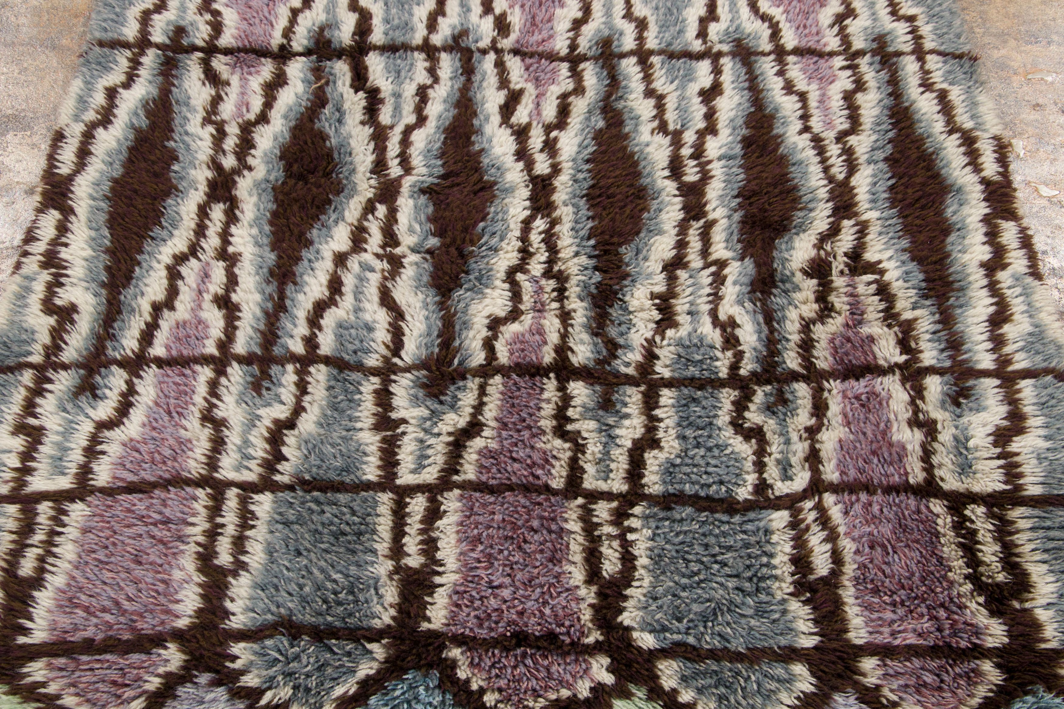 Vintage Scandinavian Rya Rug