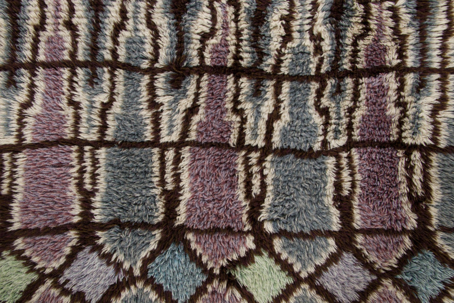 Vintage Scandinavian Rya Rug