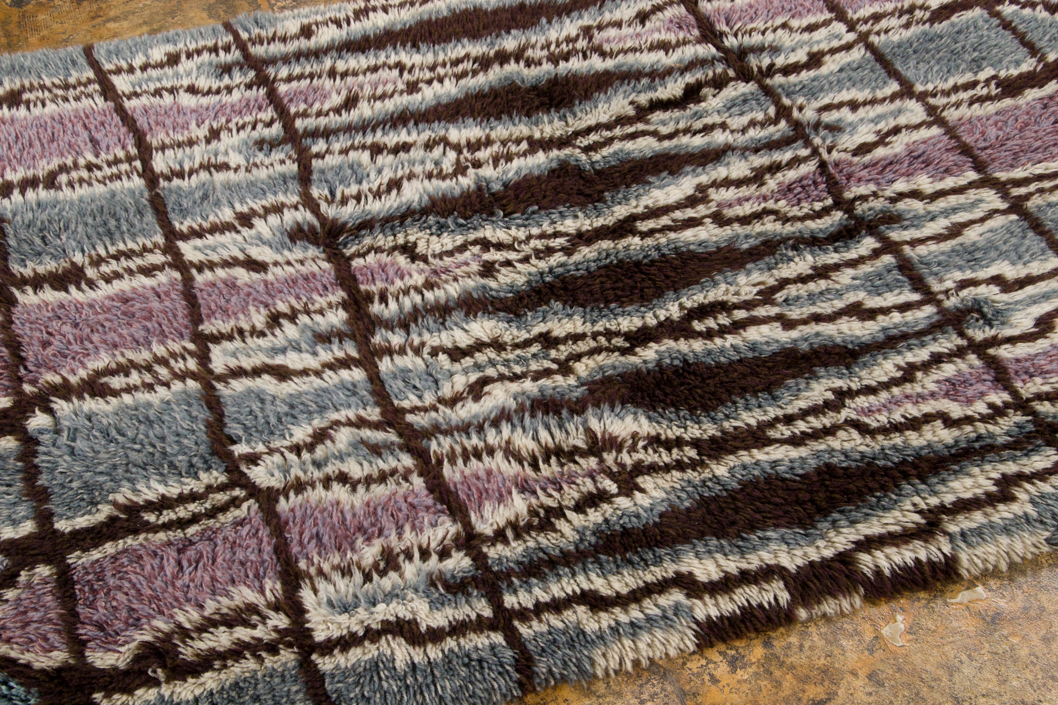Vintage Scandinavian Rya Rug