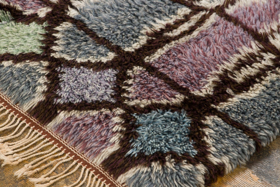 Vintage Scandinavian Rya Rug