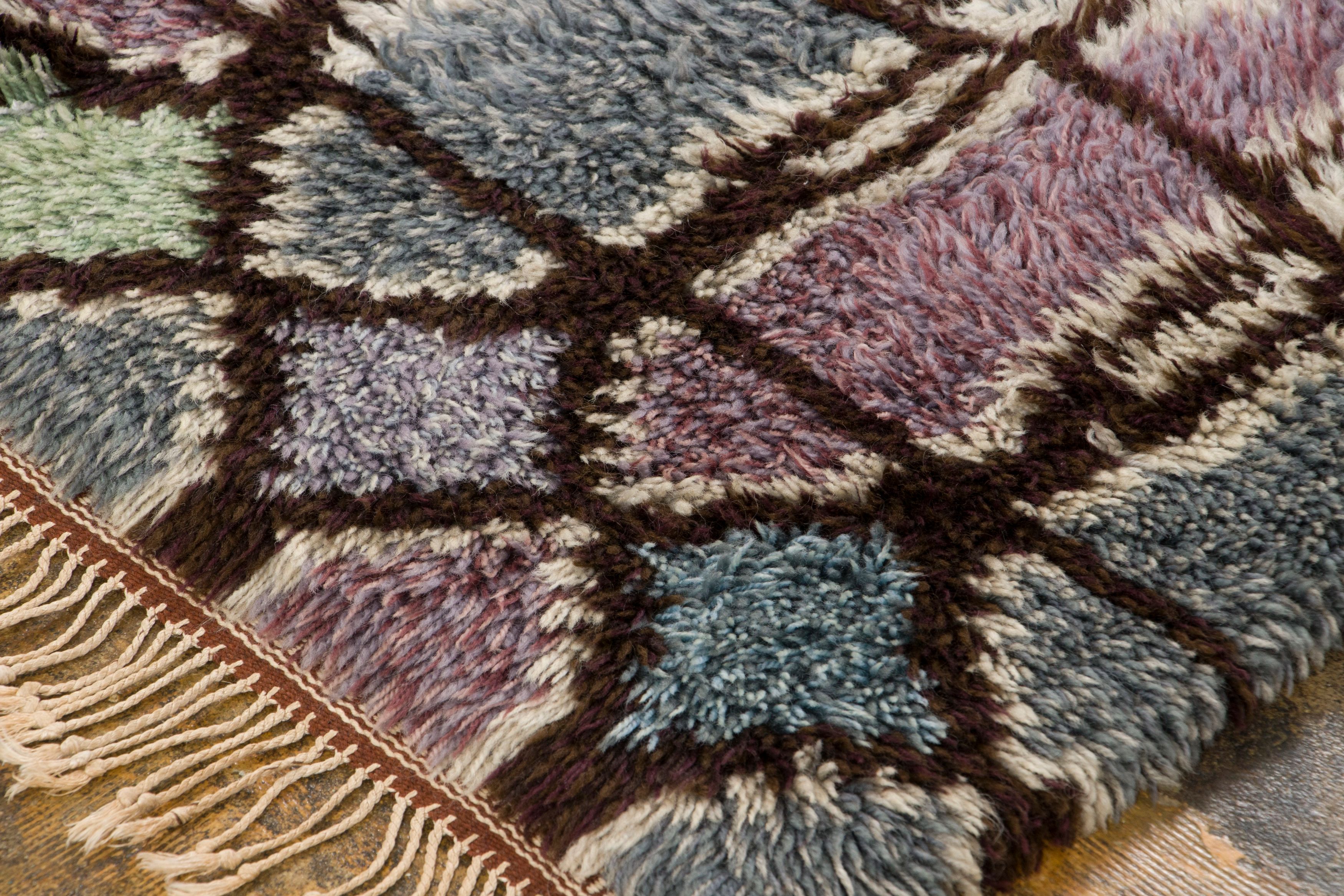 Vintage Scandinavian Rya Rug