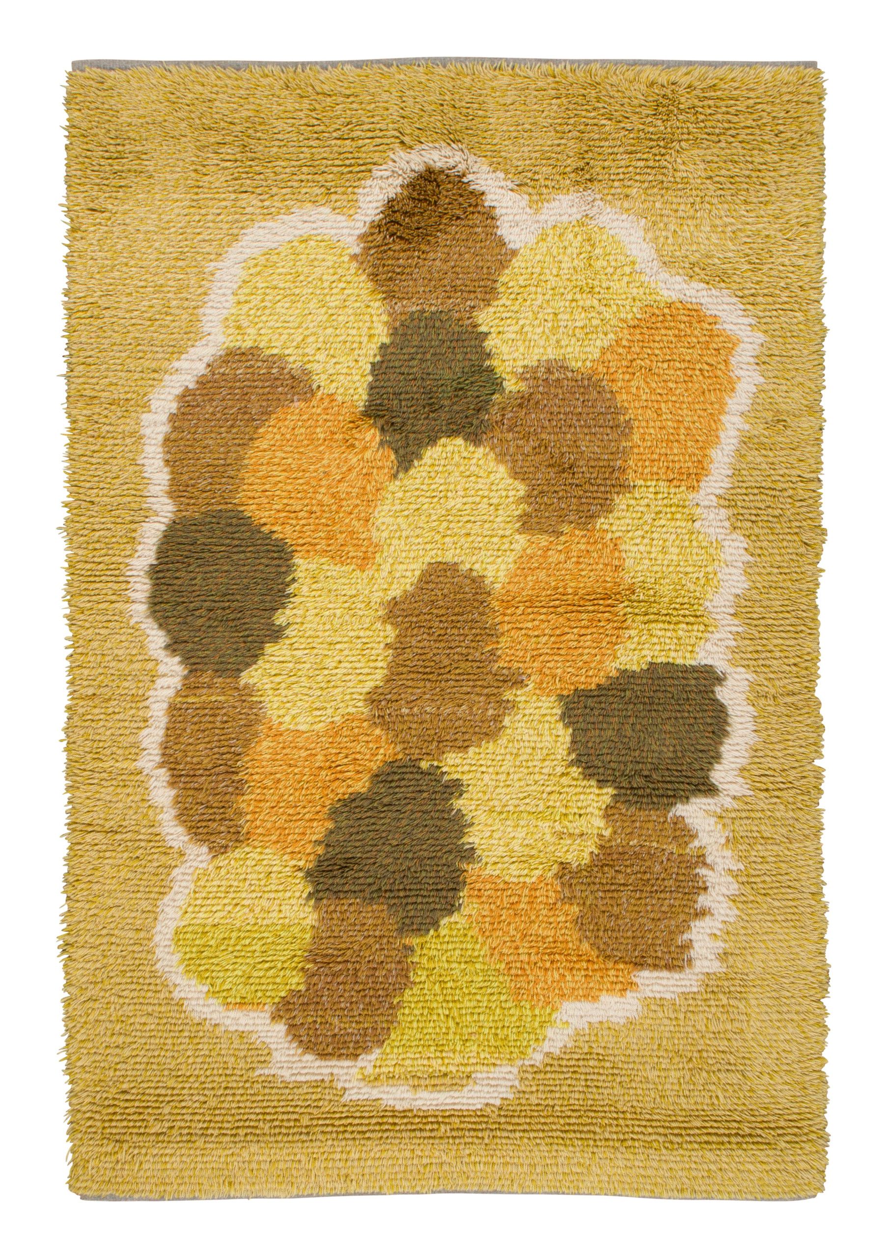 Vintage Swedish Rya Rug