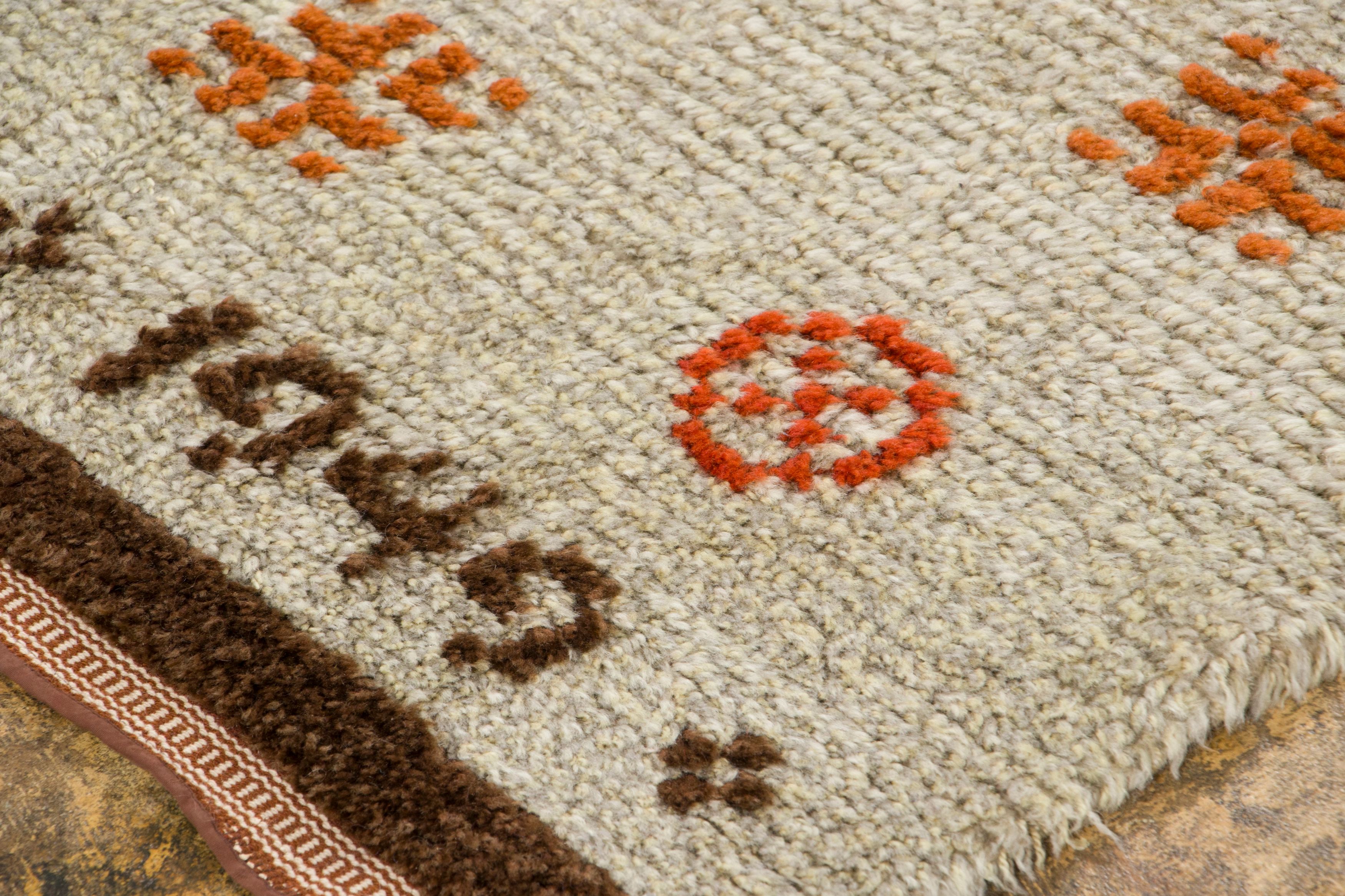Vintage Swedish Rya Rug