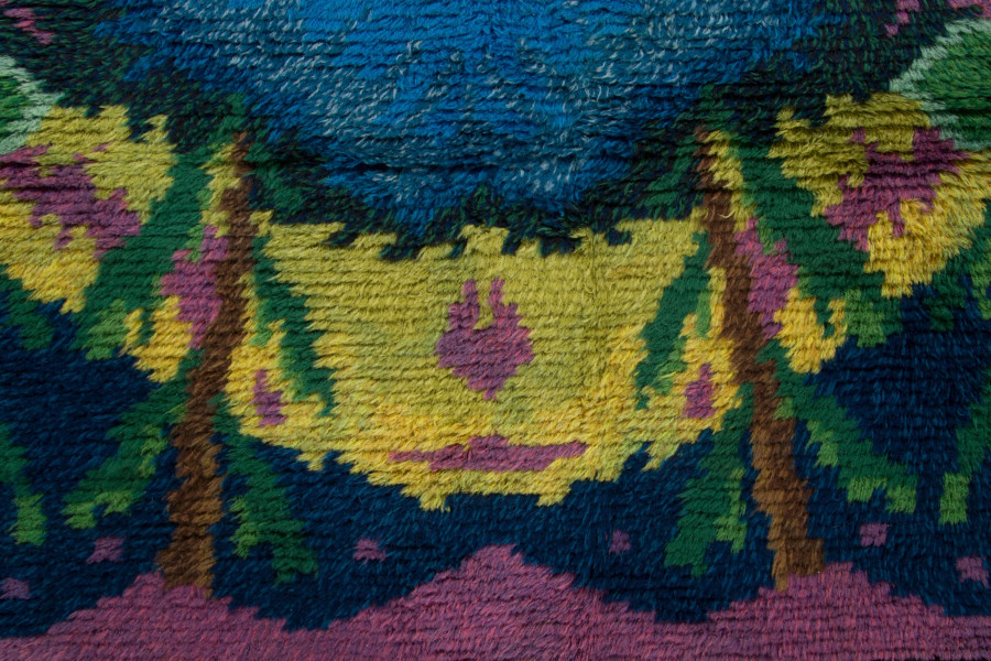 Vintage Scandinavian Rya Rug