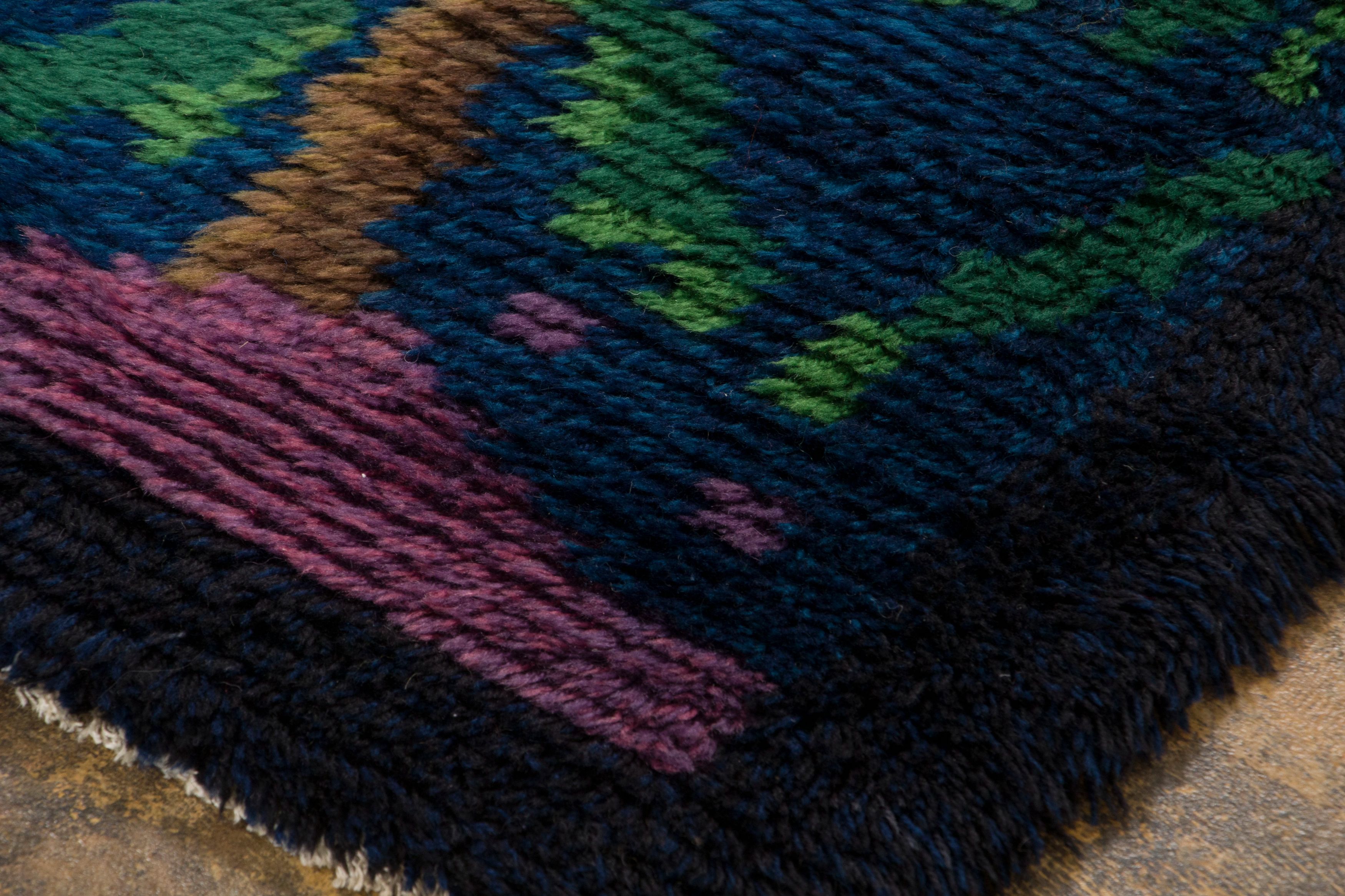 Vintage Scandinavian Rya Rug