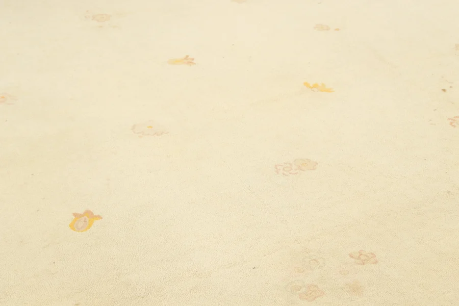 Vintage Hooked Floral Rug