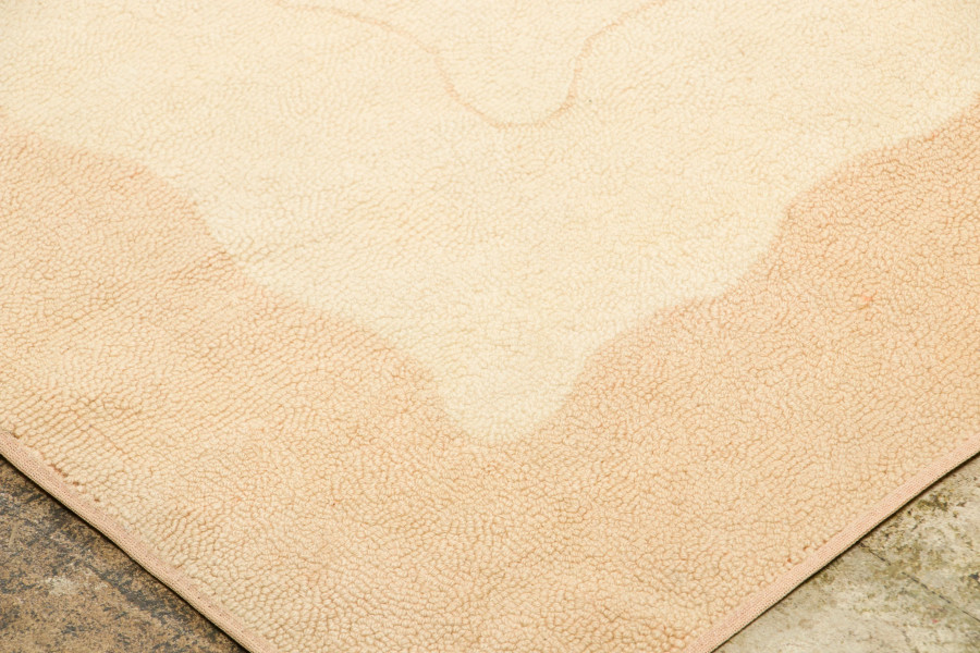 Vintage Hooked Floral Rug