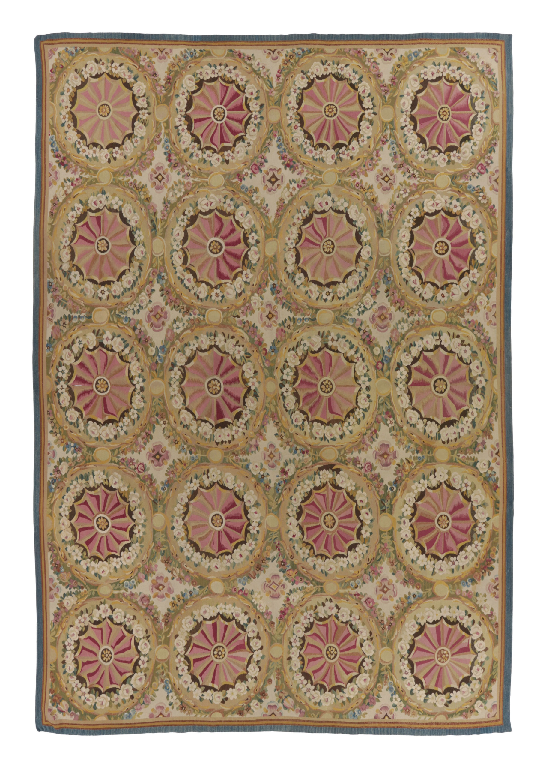 Oversized Vintage French Aubusson Rug