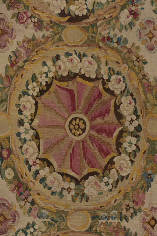 Oversized Vintage French Aubusson Rug