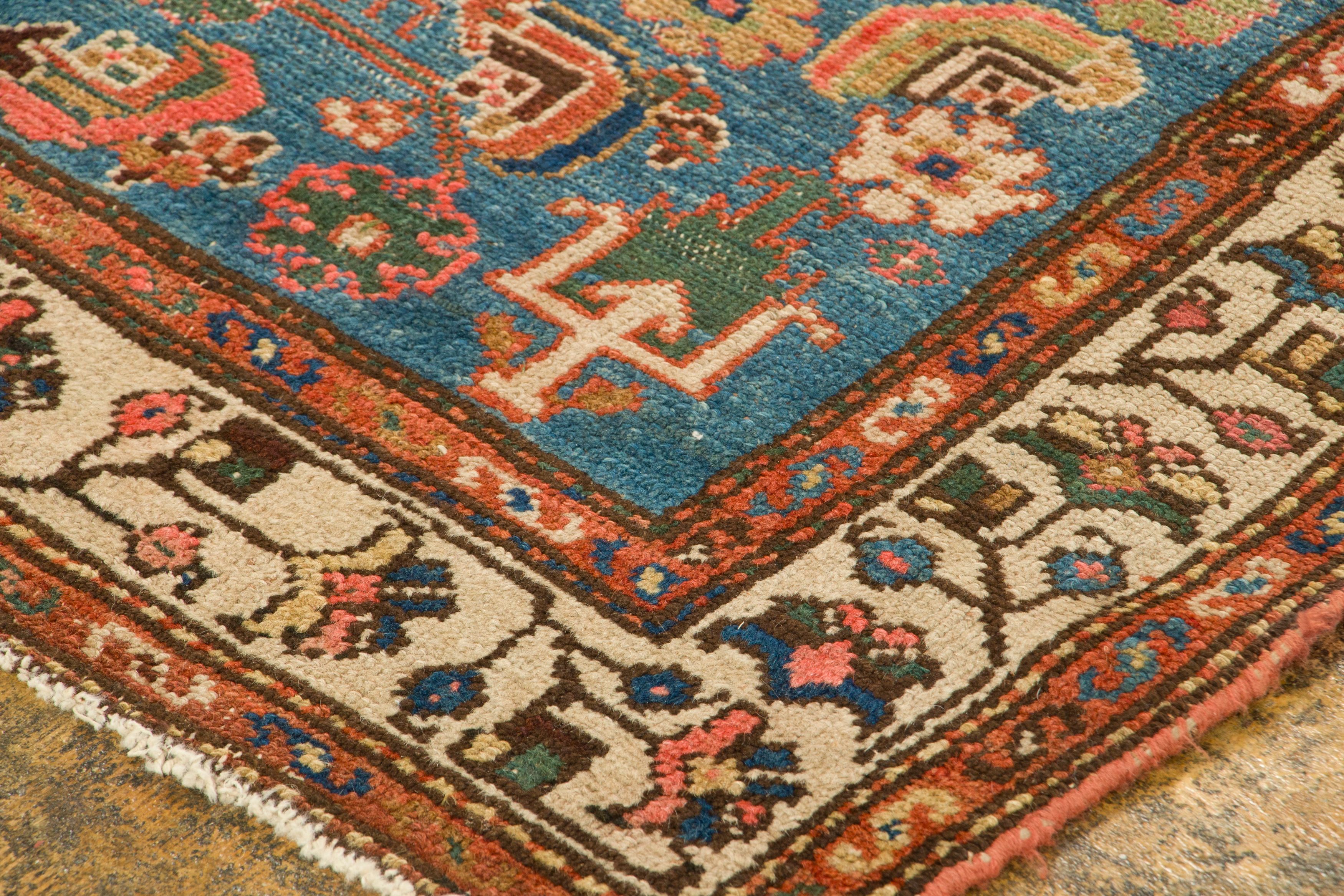 Antique Persian Heriz Runner