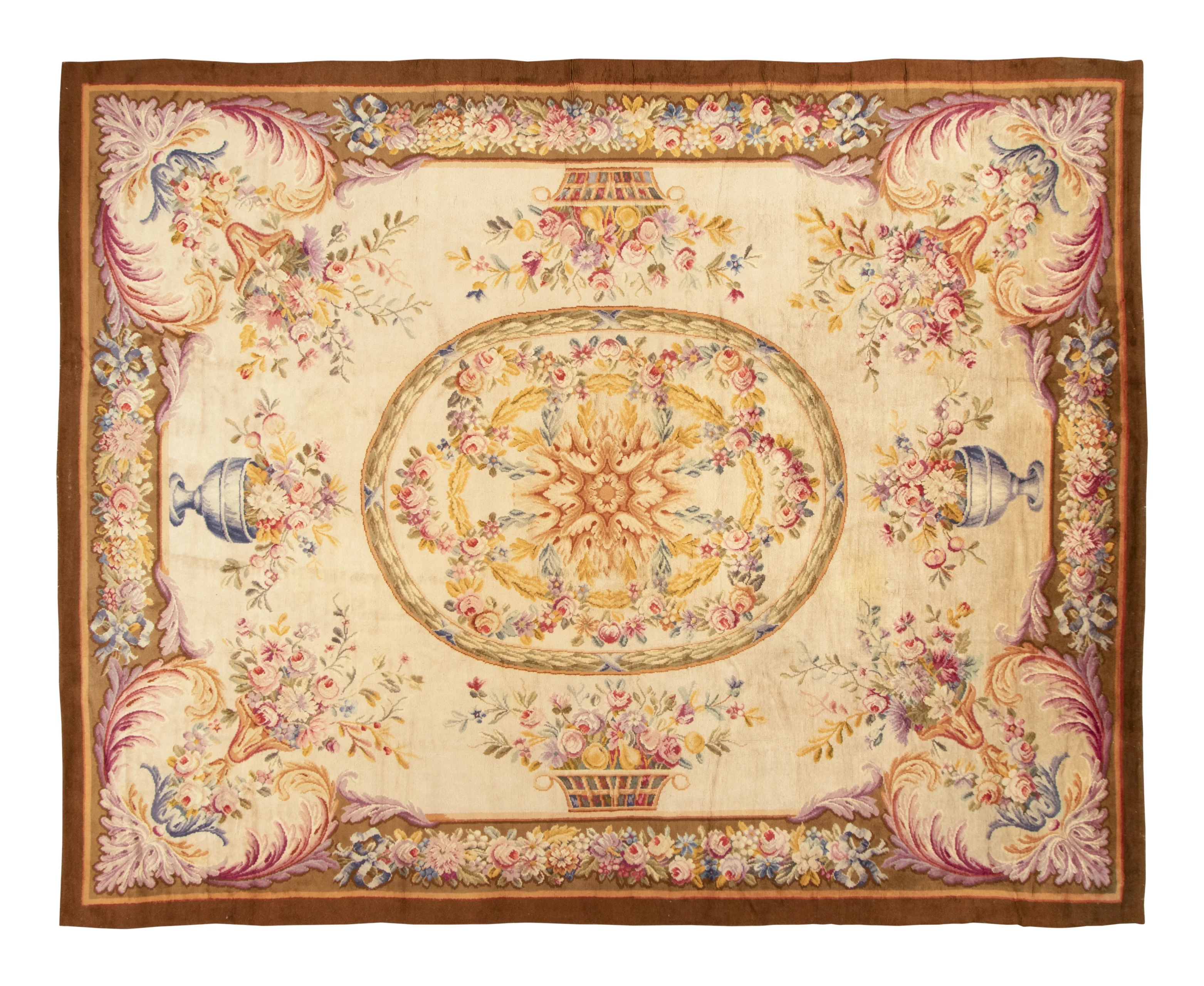 Oversized Antique French Savonnerie Rug