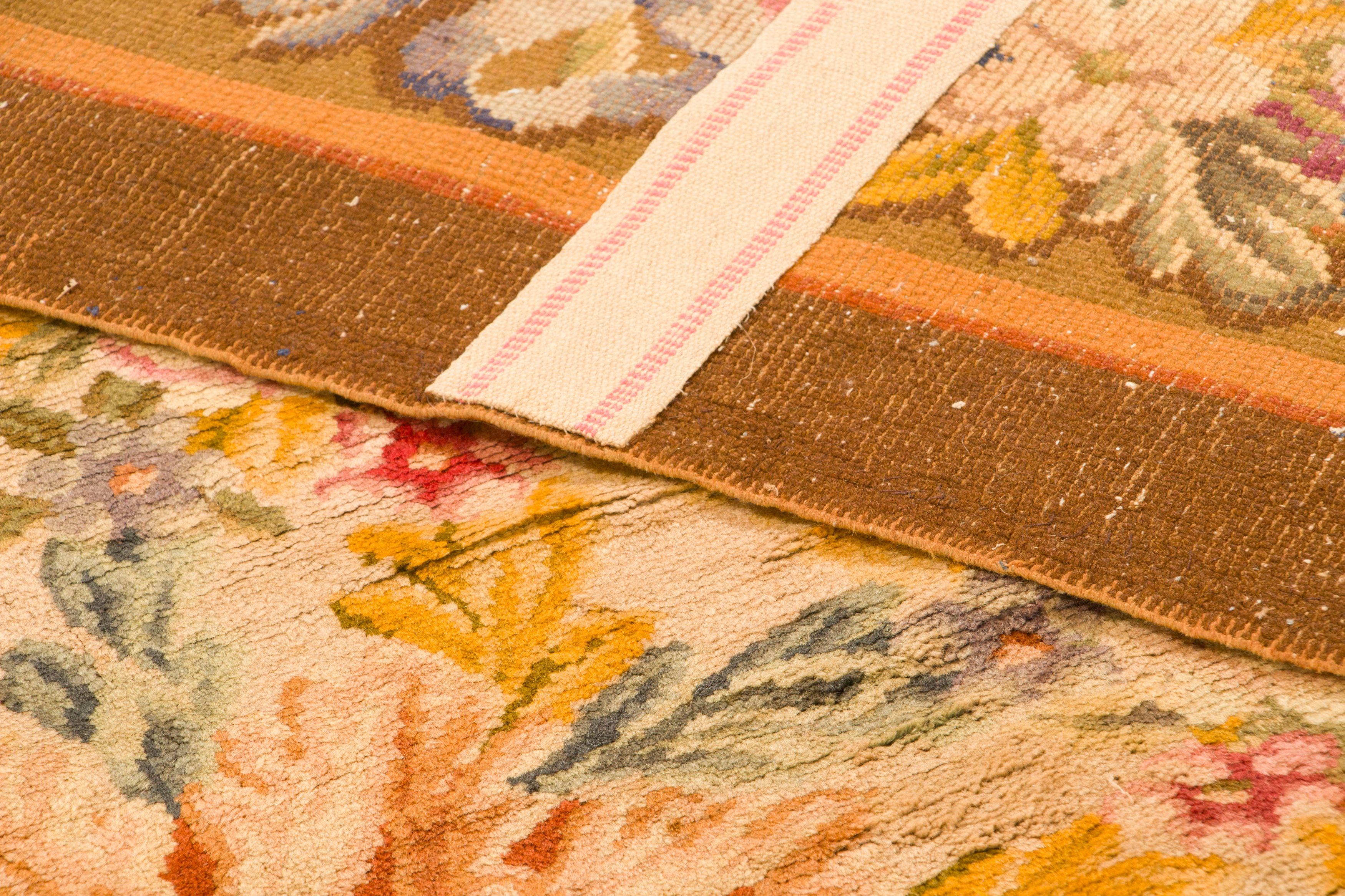 Oversized Antique French Savonnerie Rug