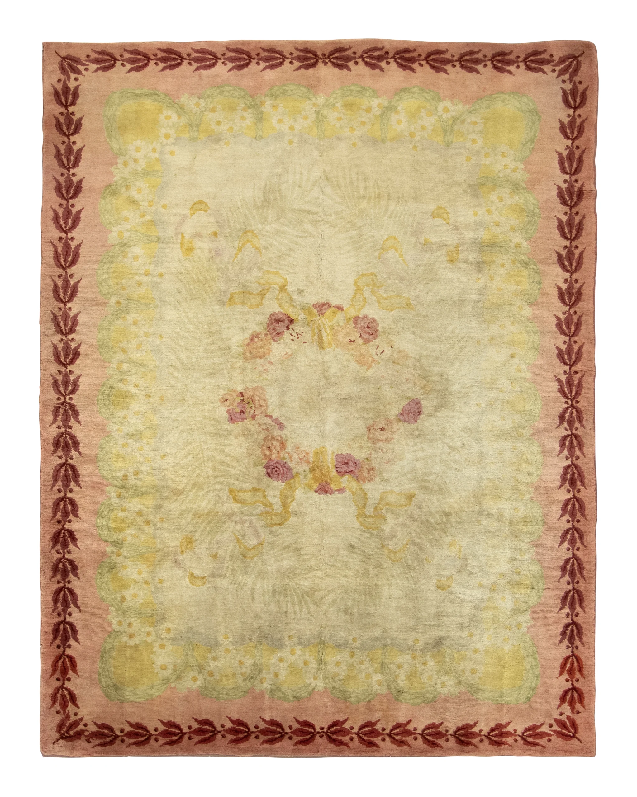Antique Savonnerie Floral Rug