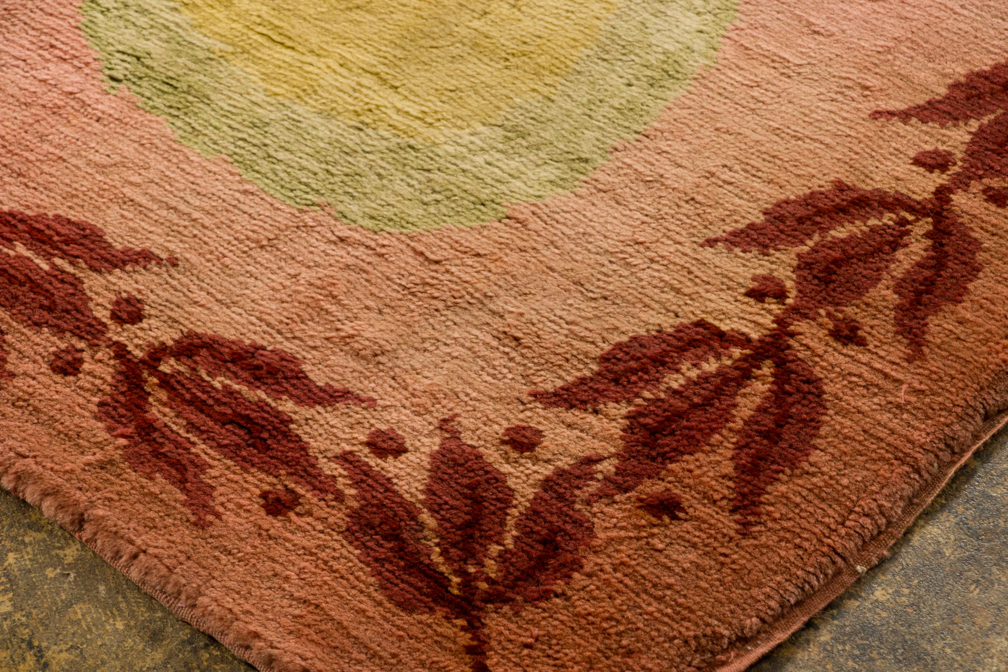 Antique Savonnerie Floral Rug