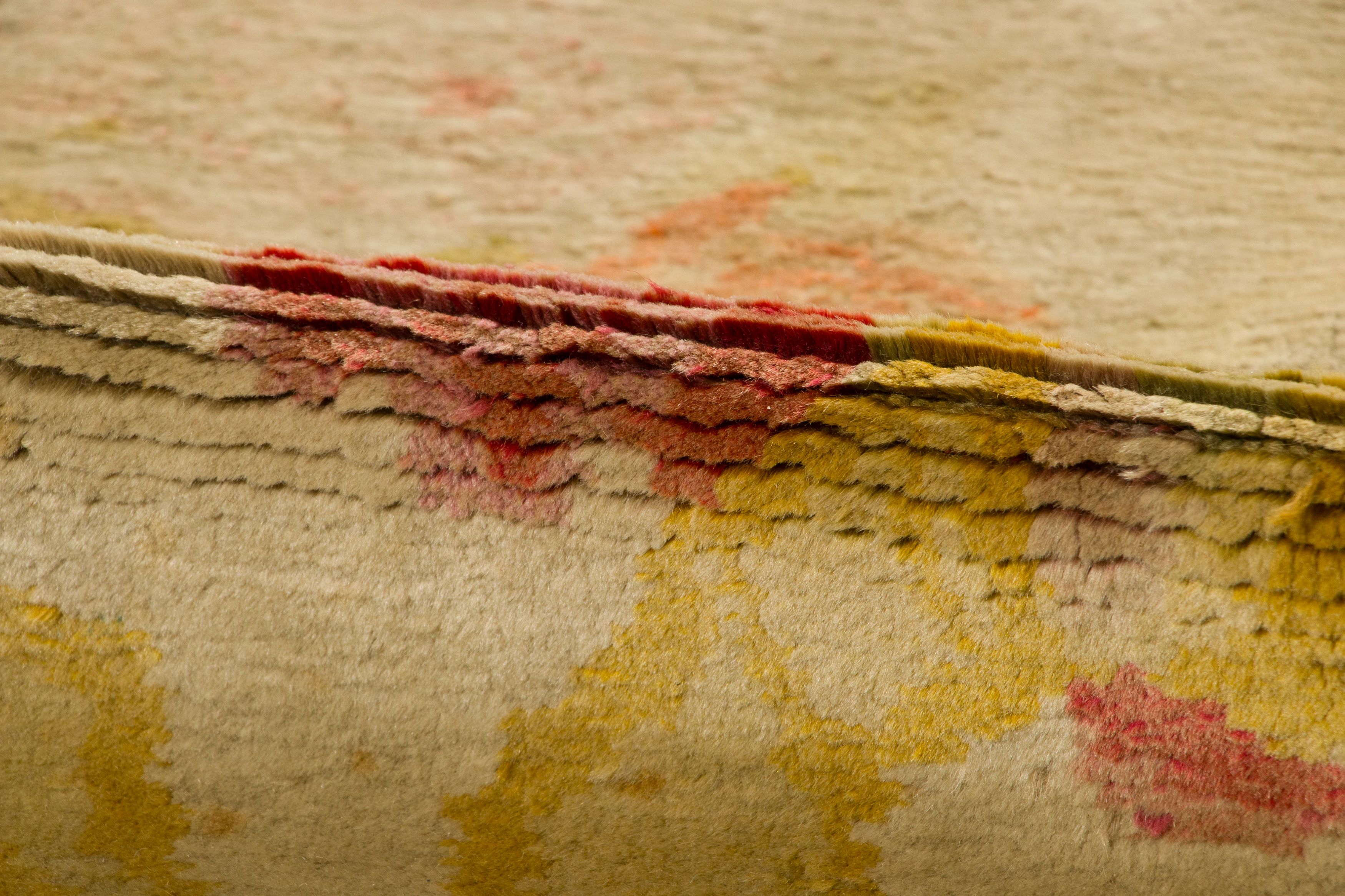 Antique Savonnerie Floral Rug