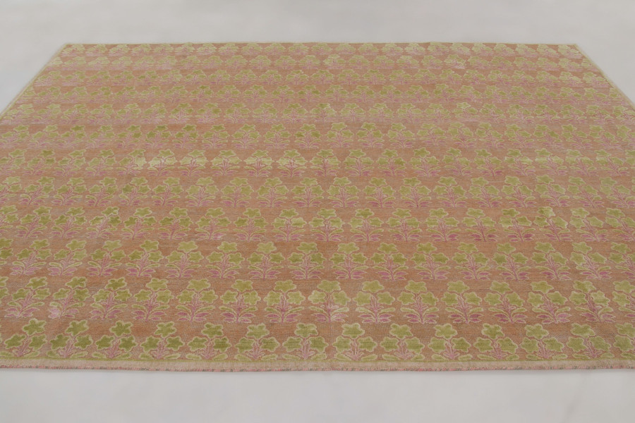 Contemporary Block Print Custom Rug