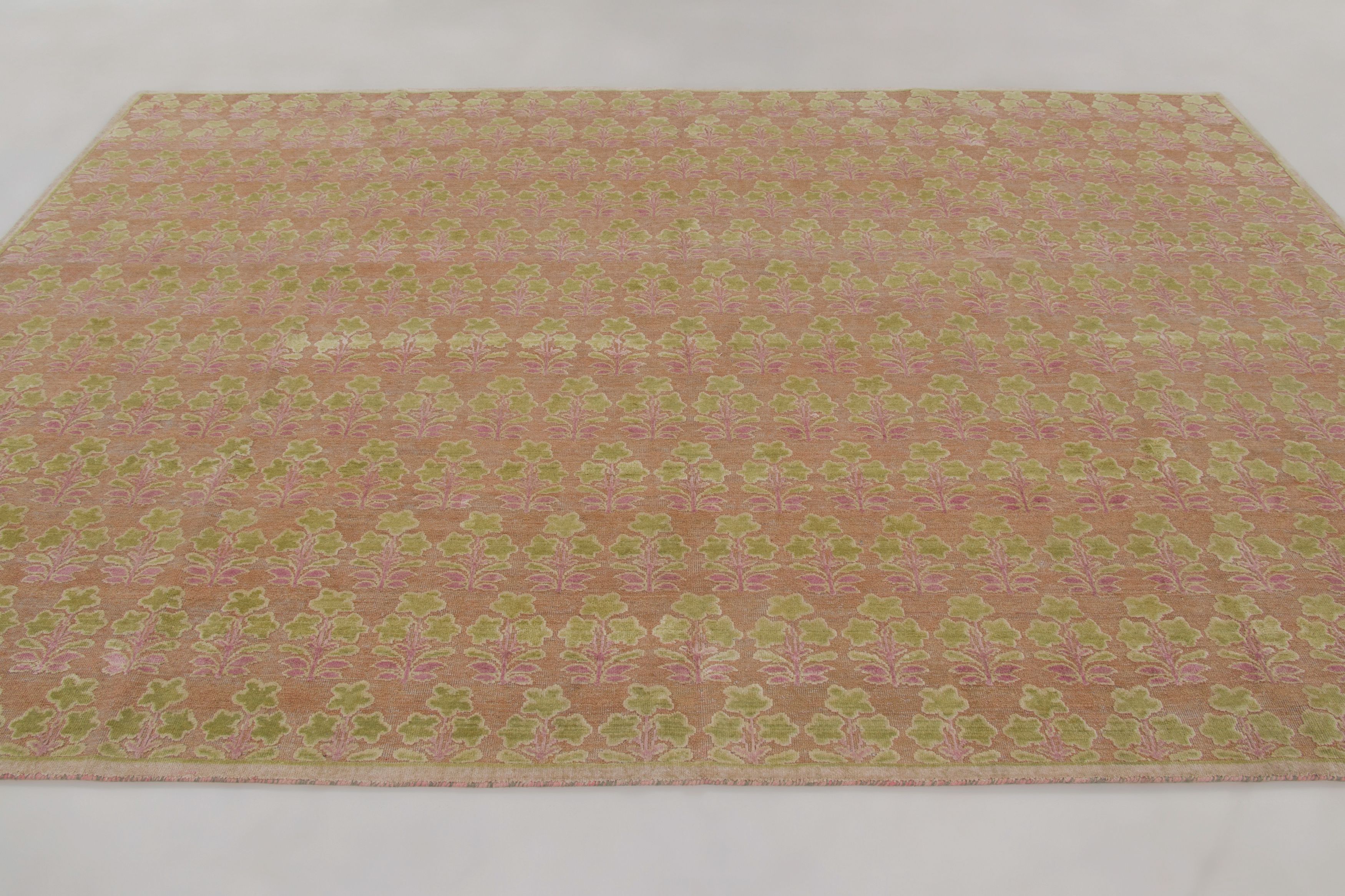 Contemporary Block Print Custom Rug