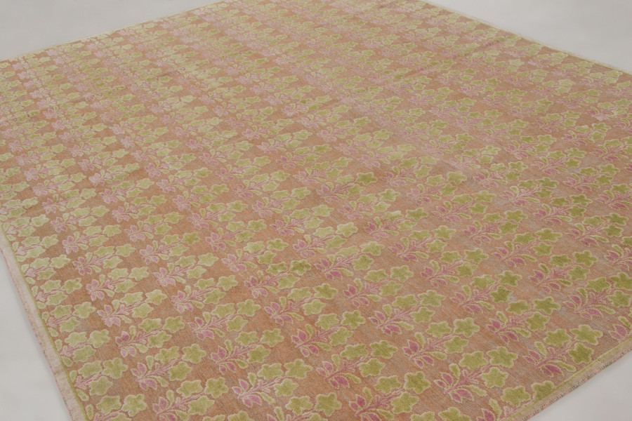 Contemporary Block Print Custom Rug