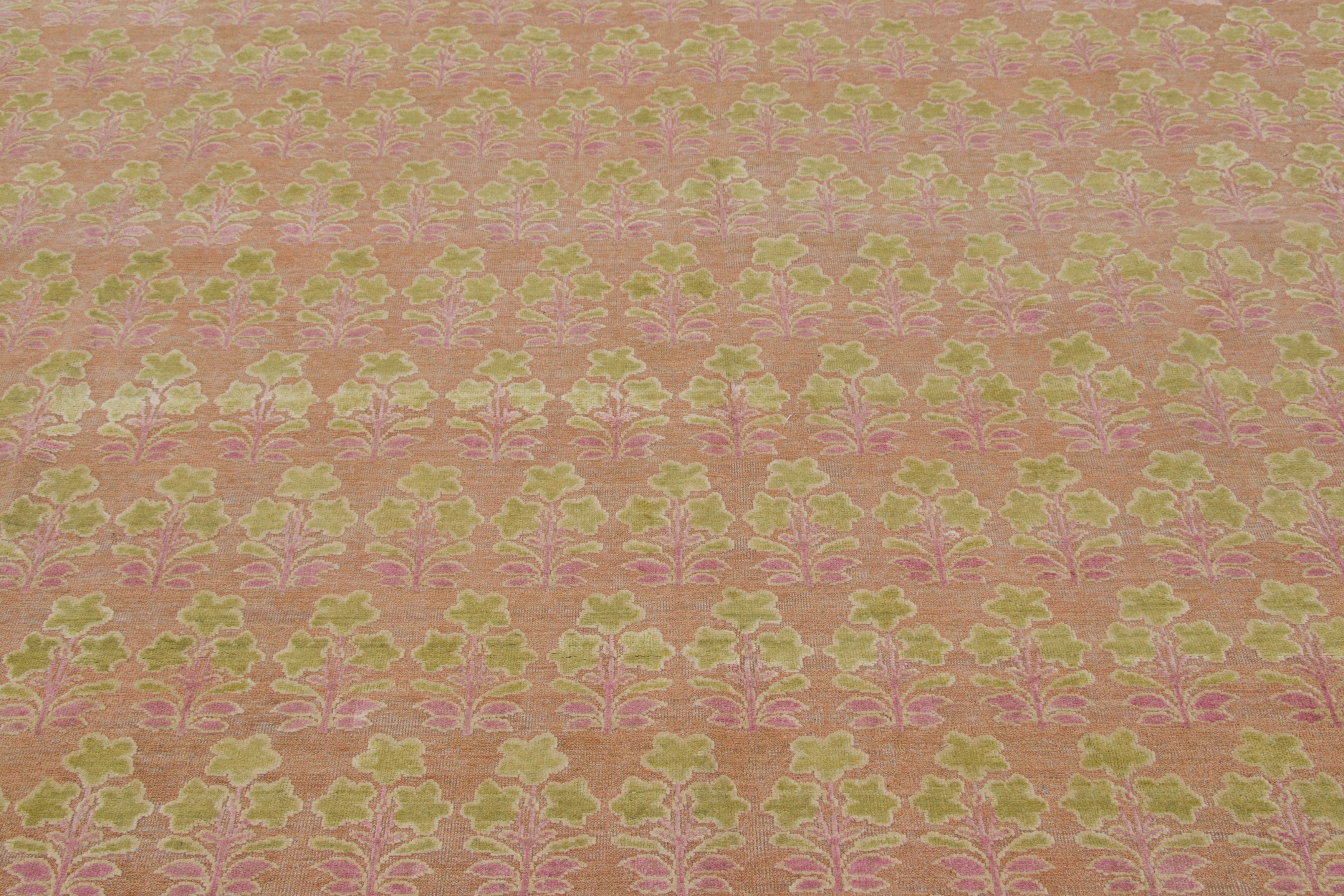 Contemporary Block Print Custom Rug