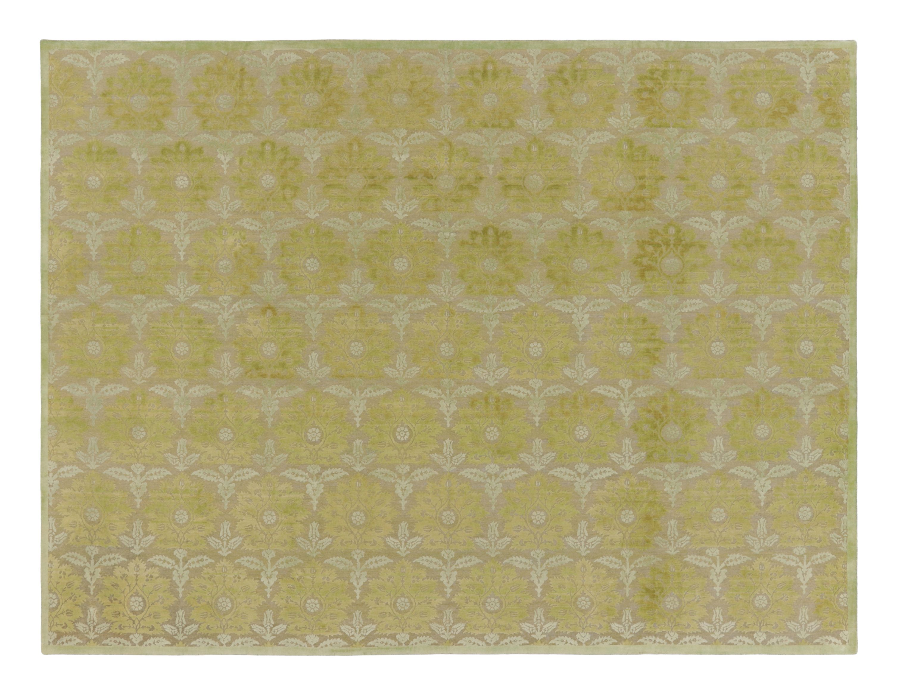 Block Print Floral Custom Rug