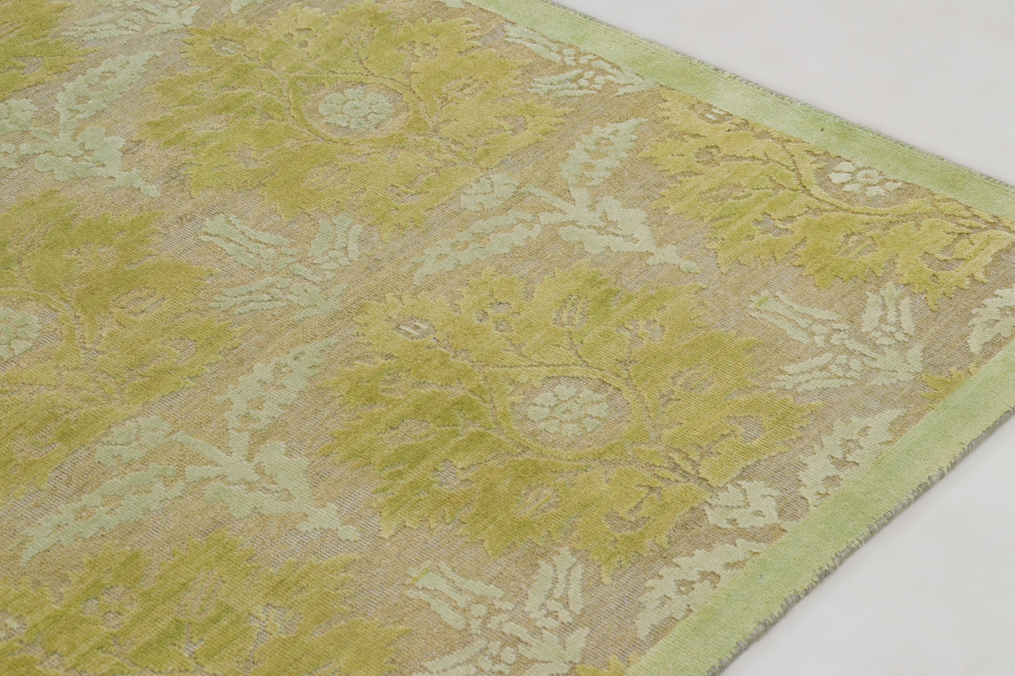Block Print Floral Custom Rug