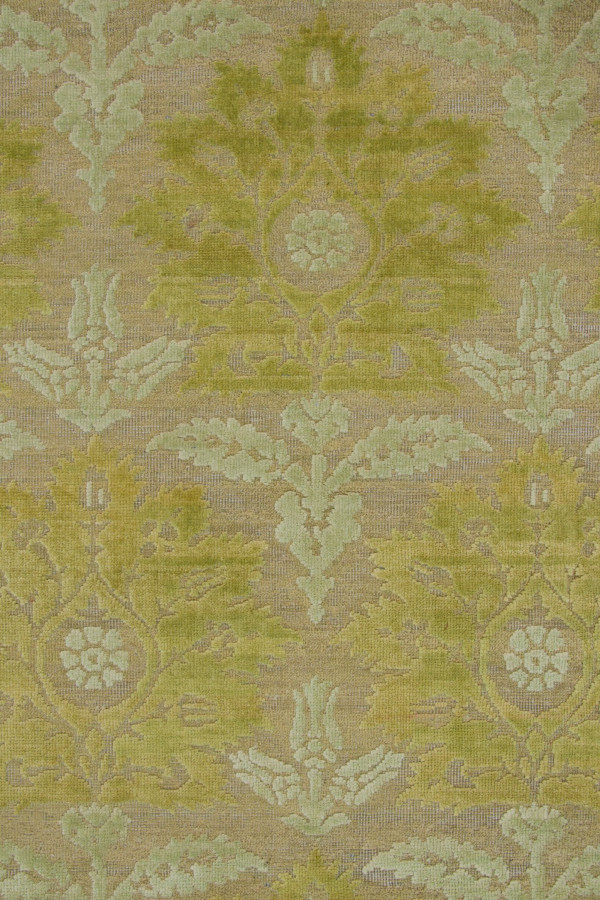 Block Print Floral Custom Rug