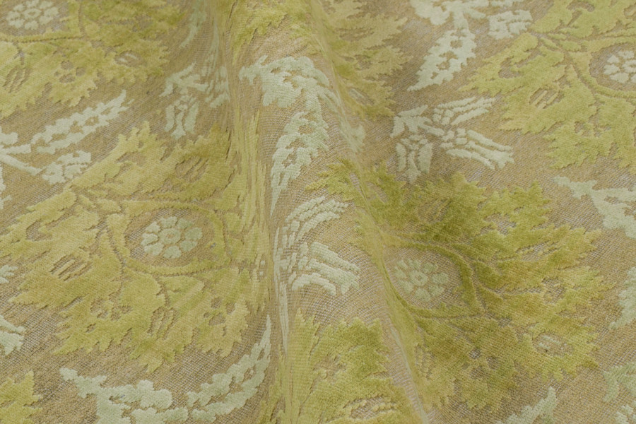 Block Print Floral Custom Rug