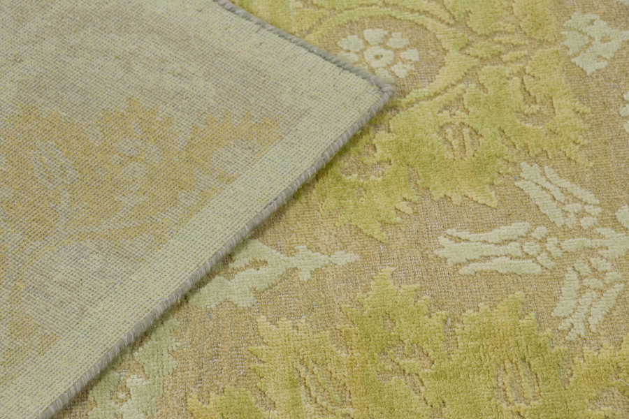 Block Print Floral Custom Rug
