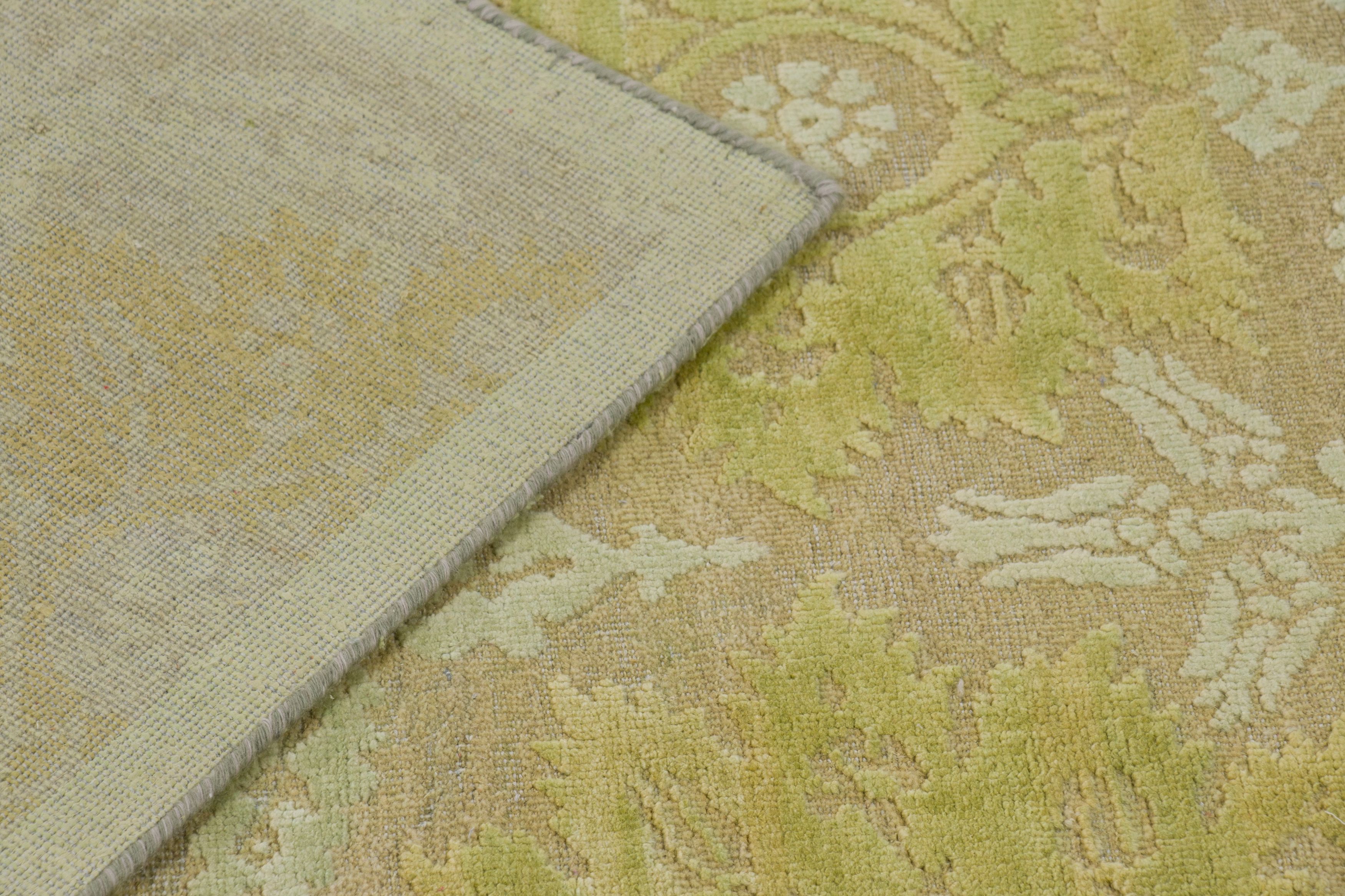 Block Print Floral Custom Rug