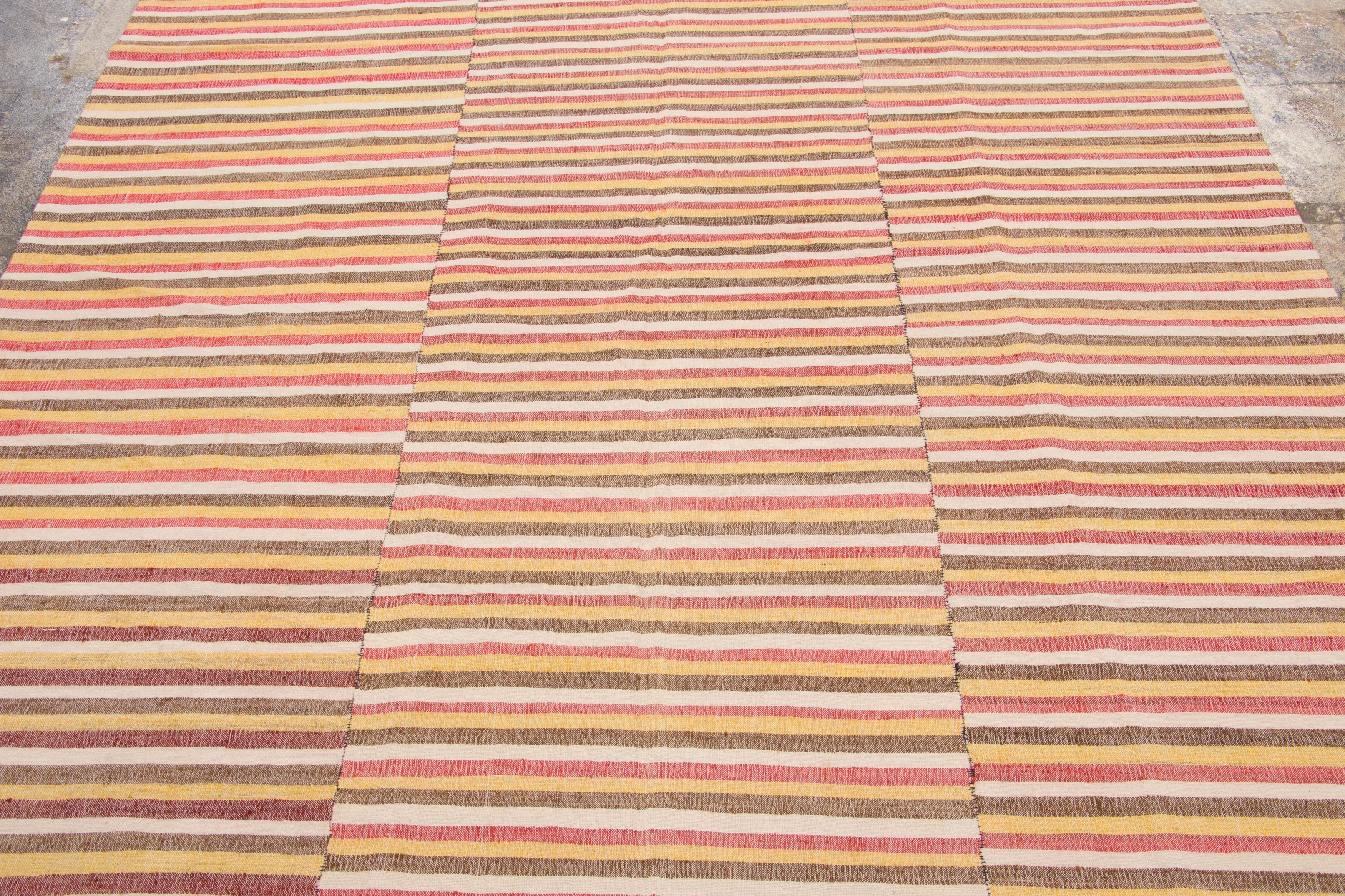 Vintage Striped Kilim Rug