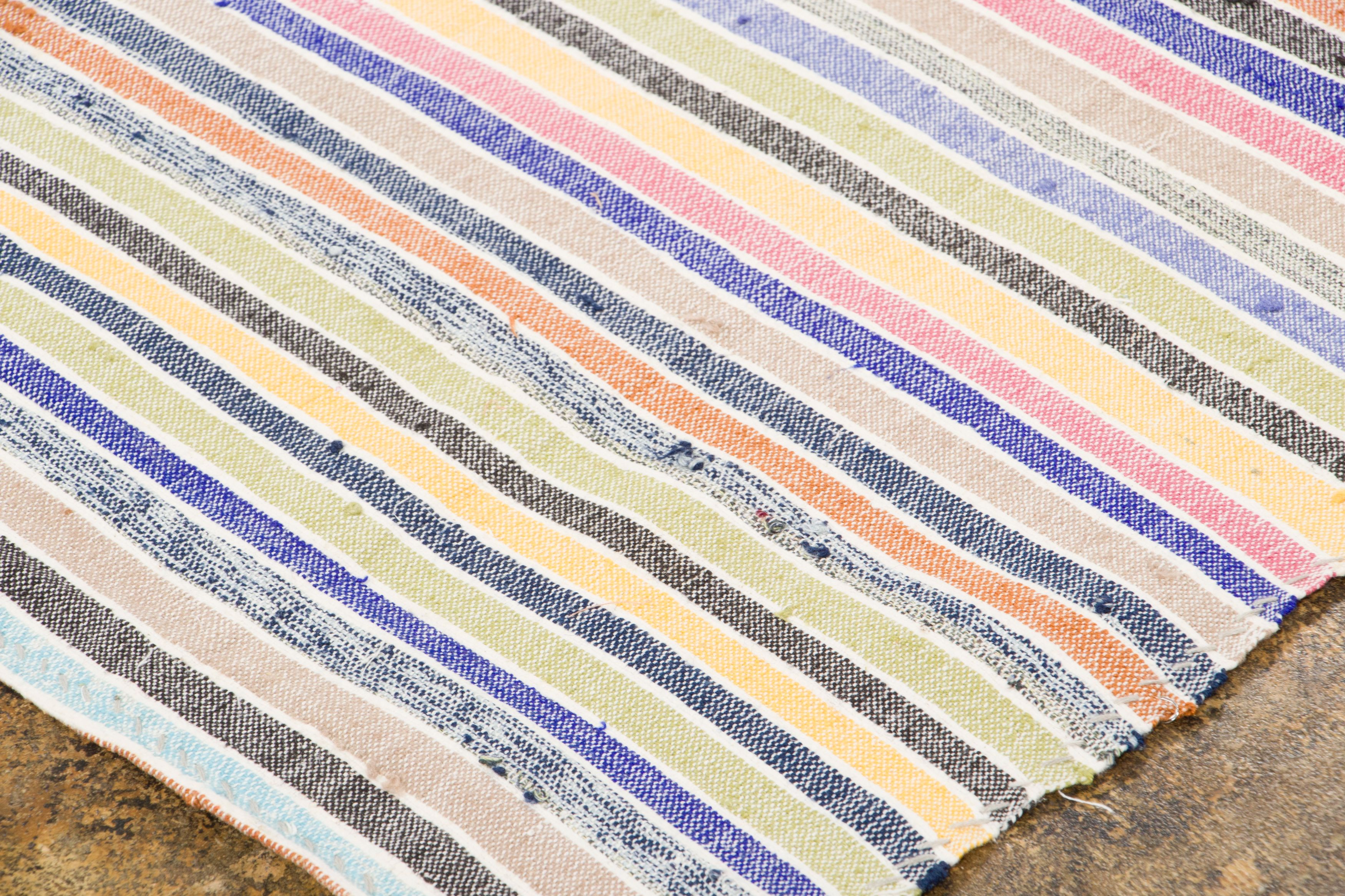 Vintage Striped Kilim Rug