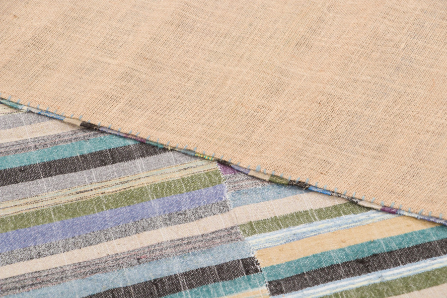 Vintage Turkish Striped Kilim Rug