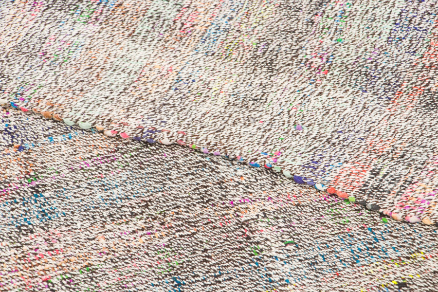 Vintage Chaput Kilim Striped Rug