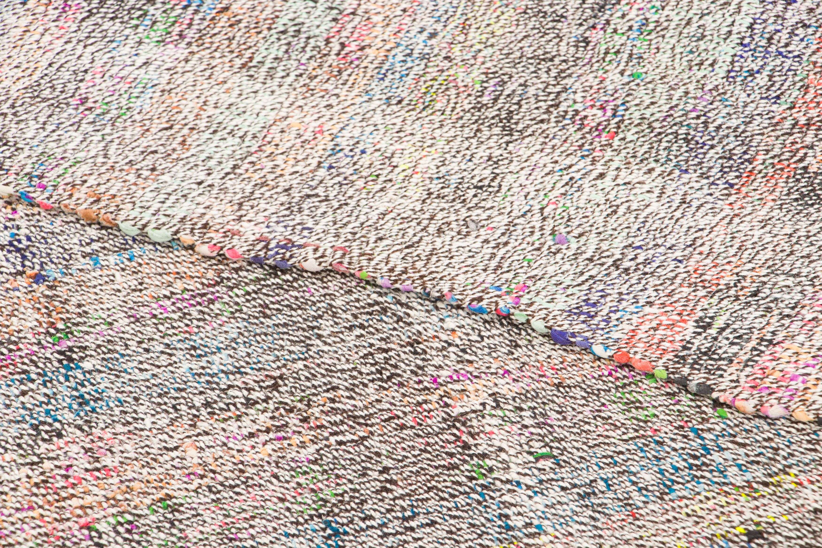 Vintage Chaput Kilim Striped Rug