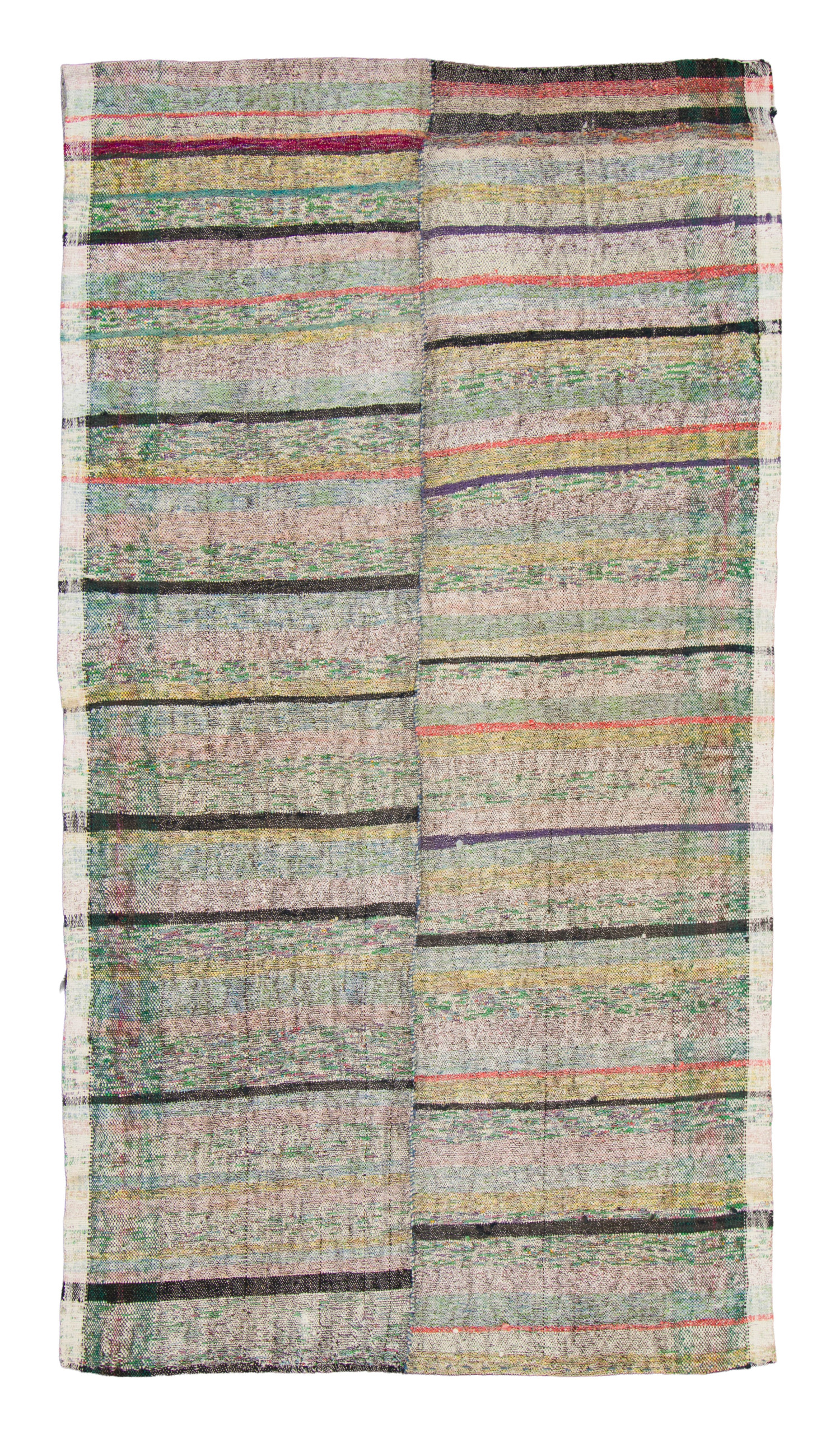 Vintage Chaput Kilim Striped Rug
