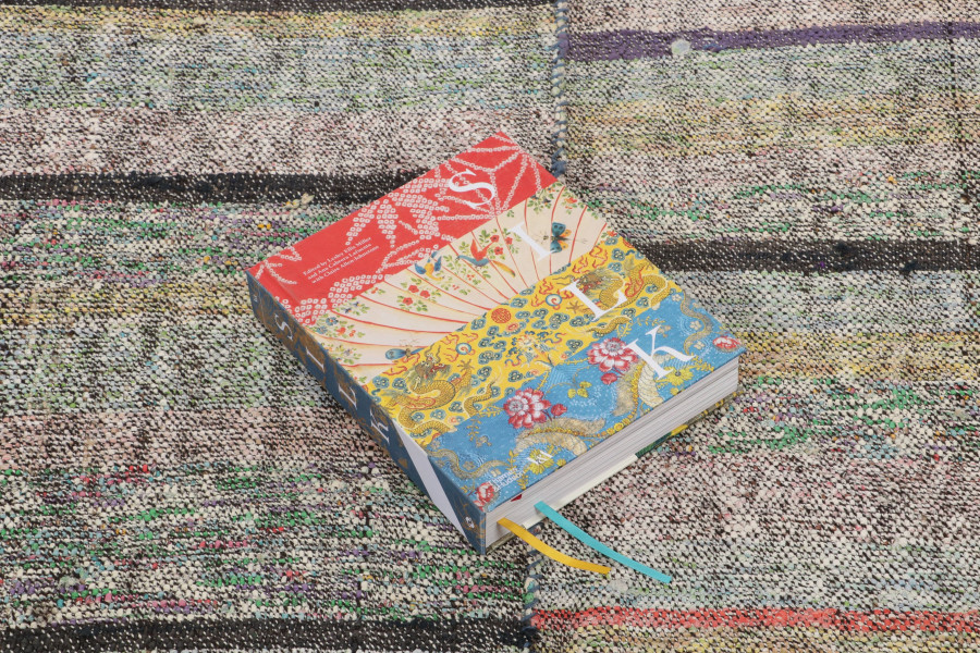 Vintage Chaput Kilim Striped Rug