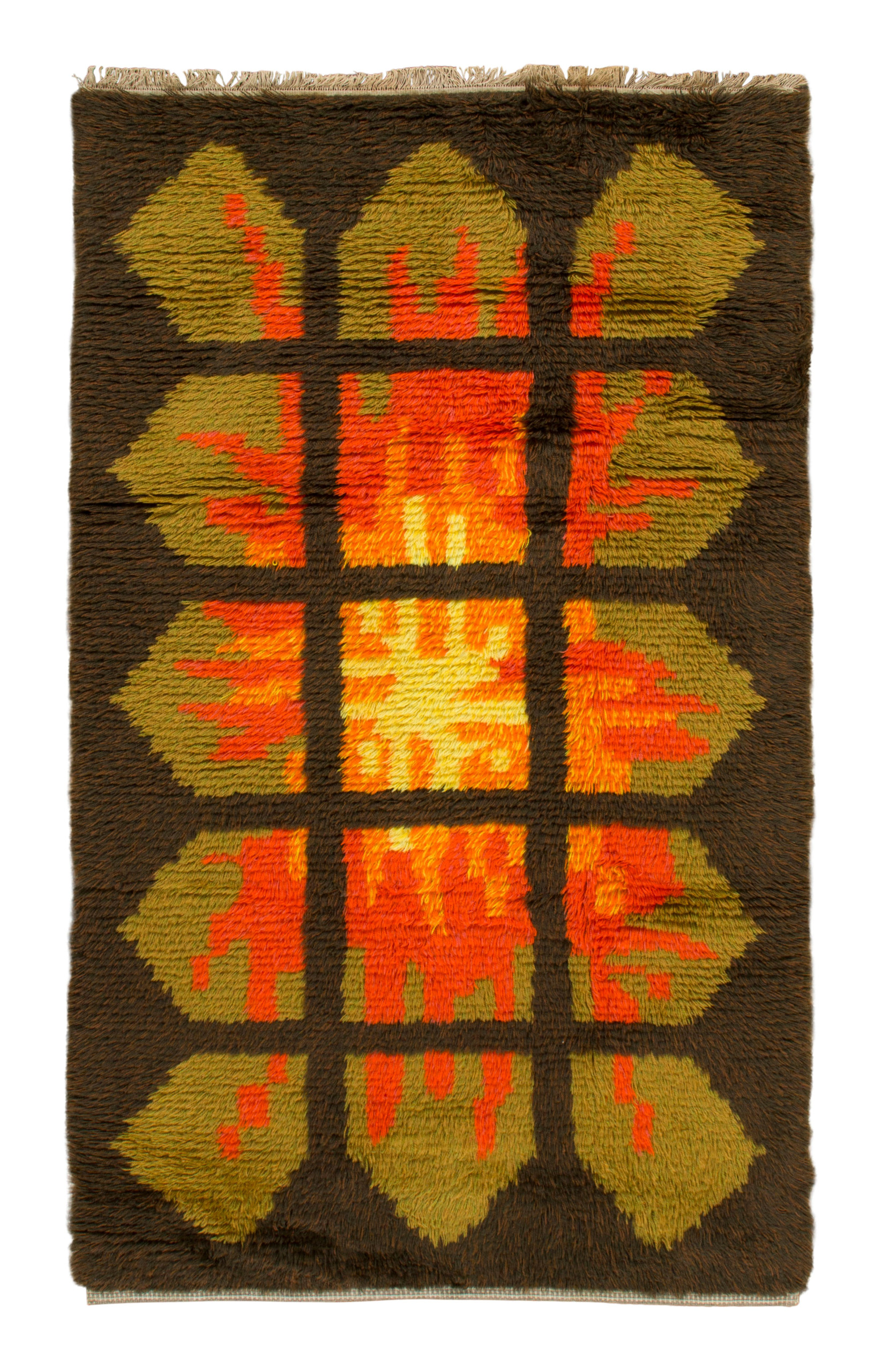 Vintage Scandinavian Rya Rug