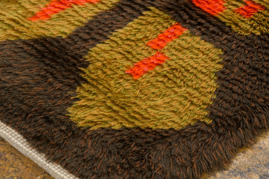 Vintage Scandinavian Rya Rug