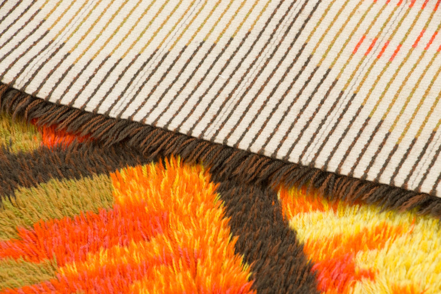 Vintage Scandinavian Rya Rug