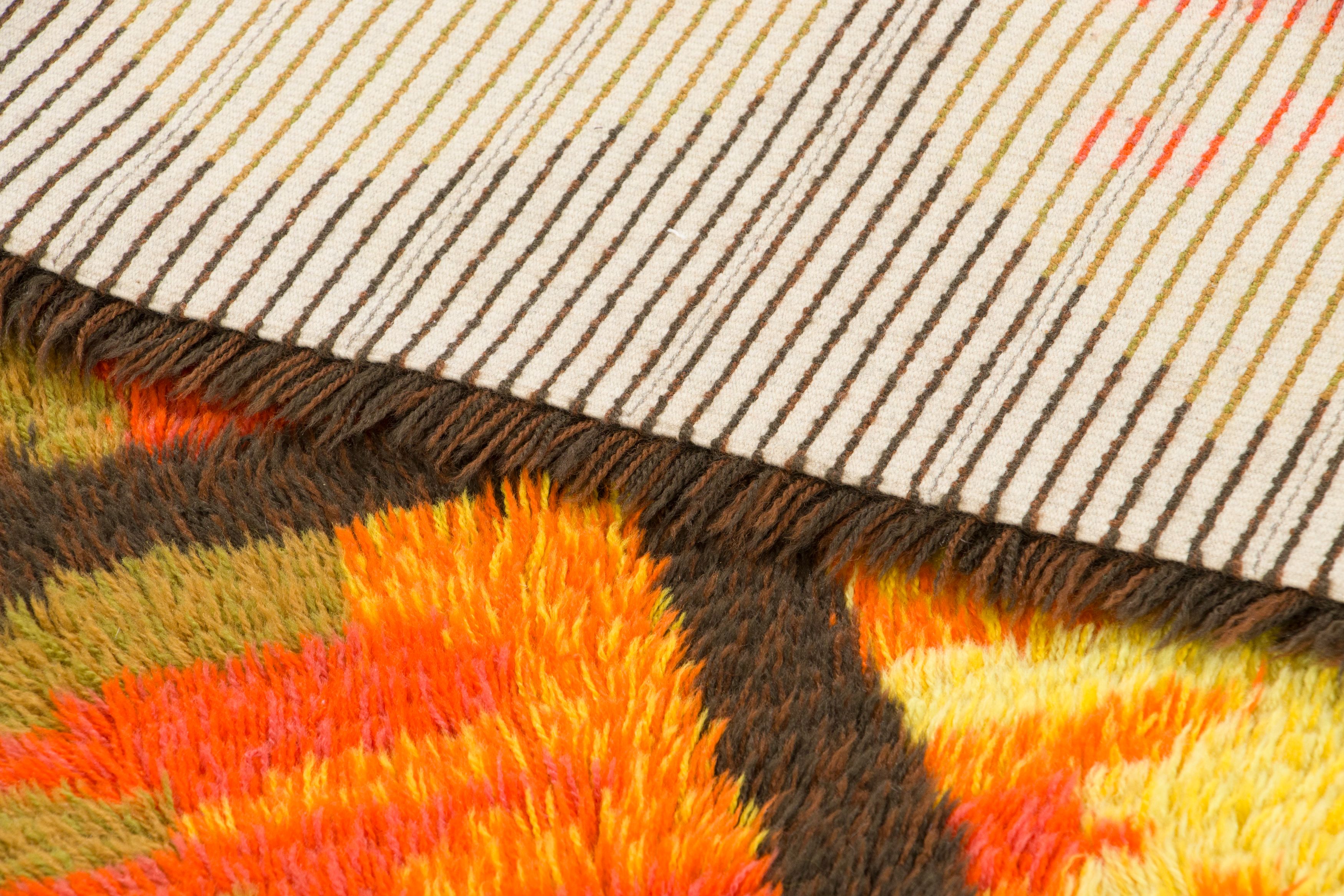 Vintage Scandinavian Rya Rug